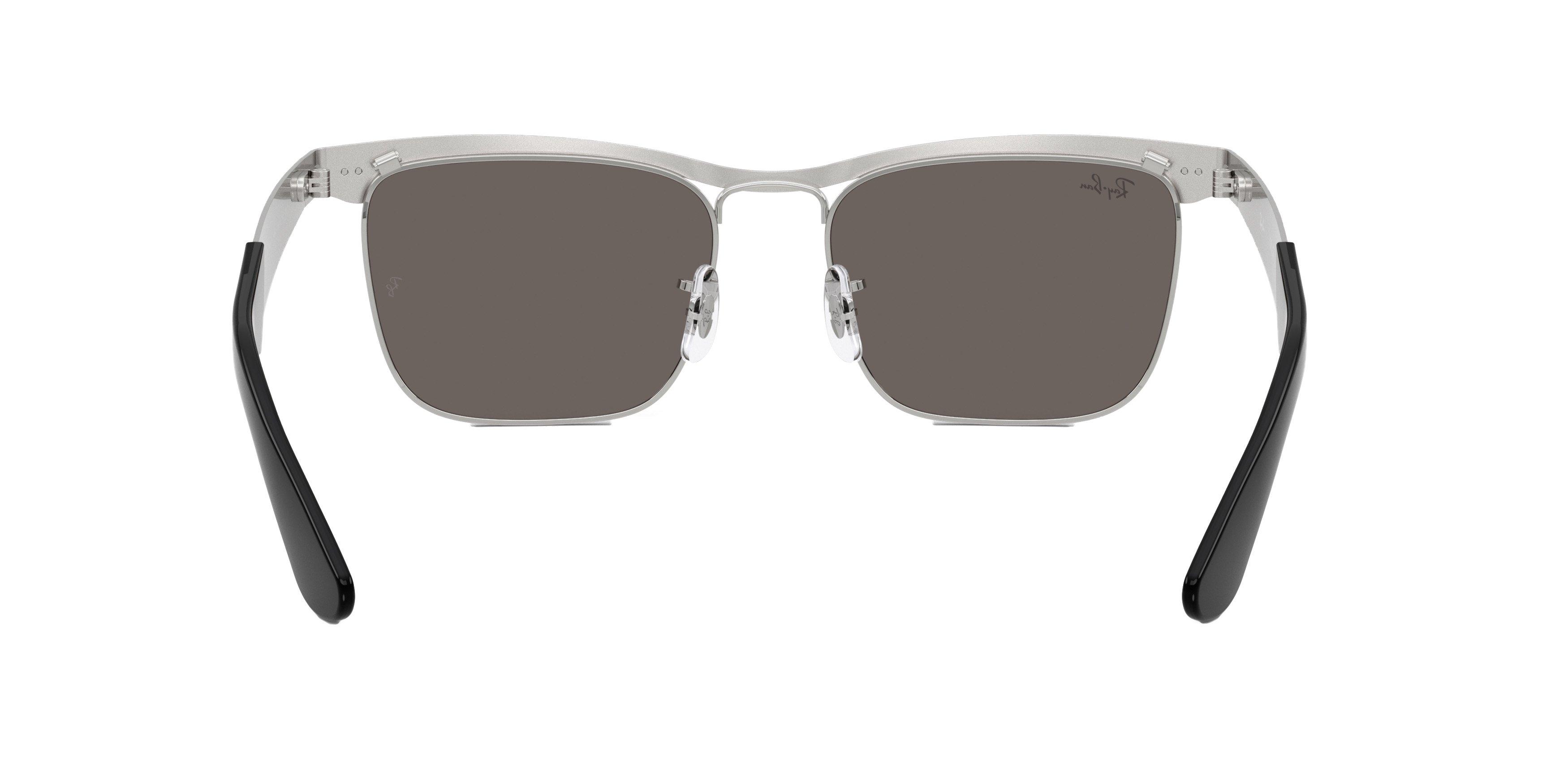 Ray-Ban Wayfarer Deluxe Dark Grey Sunglasses - Matte Silver - SILVER Thumbnail View 2