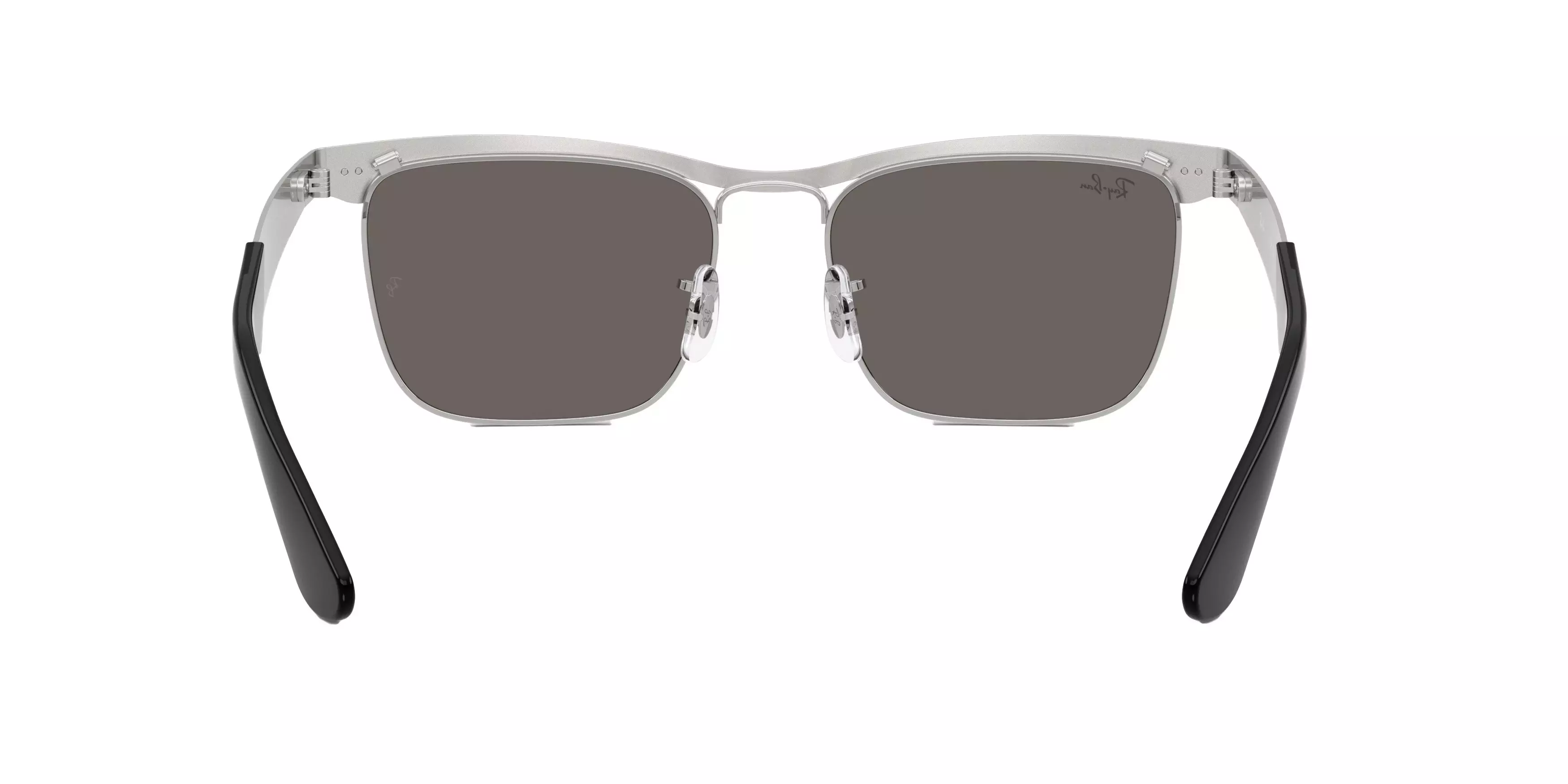Ray-Ban Wayfarer Deluxe Dark Grey Sunglasses - Matte Silver - SILVER