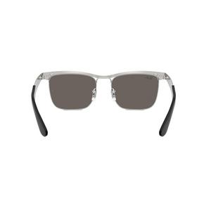 Ray-Ban Wayfarer Deluxe Dark Grey Sunglasses - Matte Silver