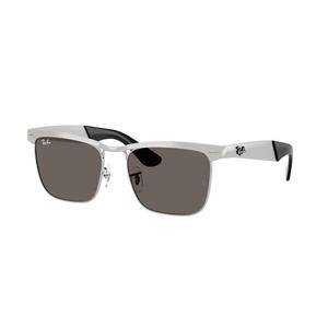 Ray-Ban Wayfarer Deluxe Dark Grey Sunglasses - Matte Silver