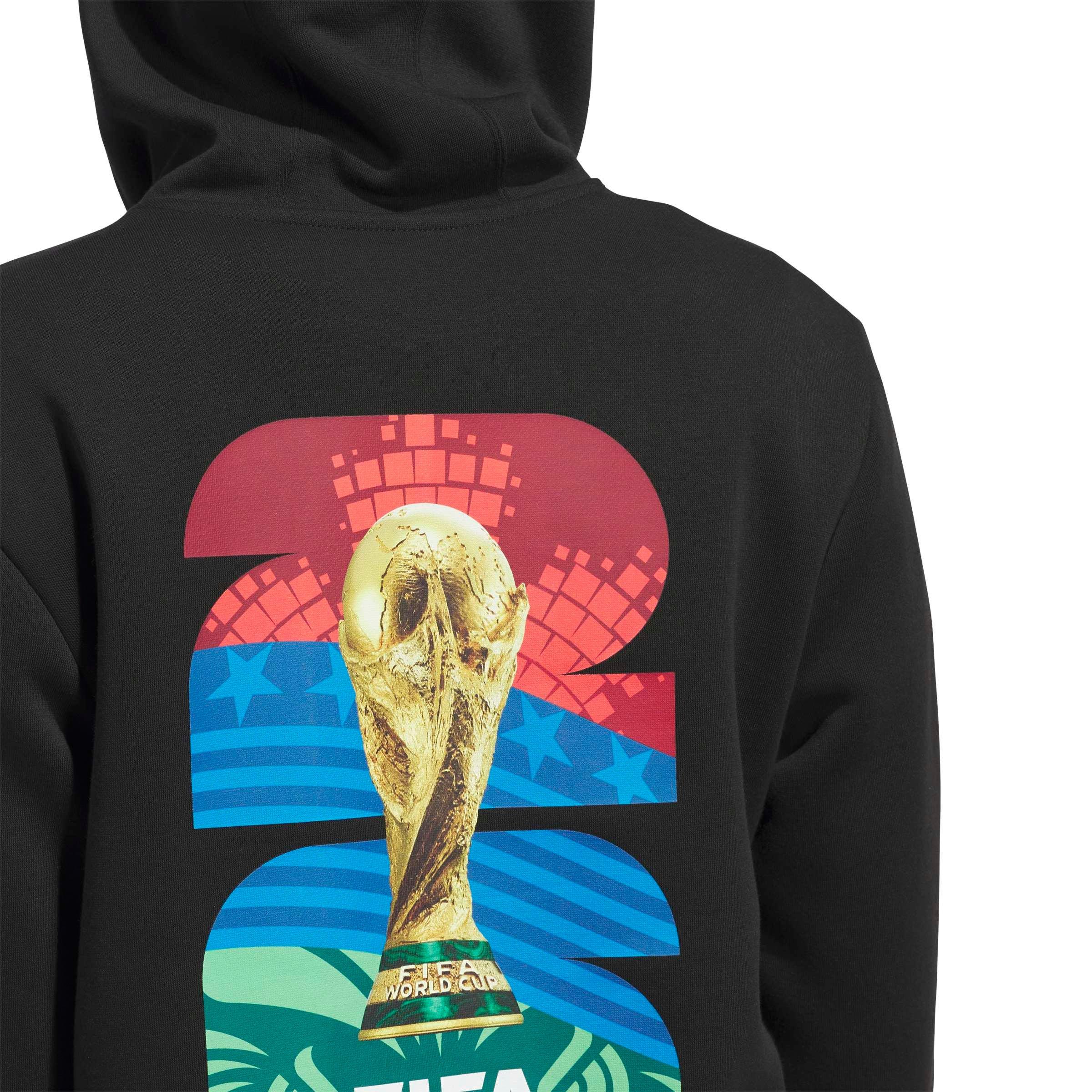 adidas Women's FIFA World Cup 26 Match Ball Graphic Hoodie - Black - BLACK Thumbnail View 4
