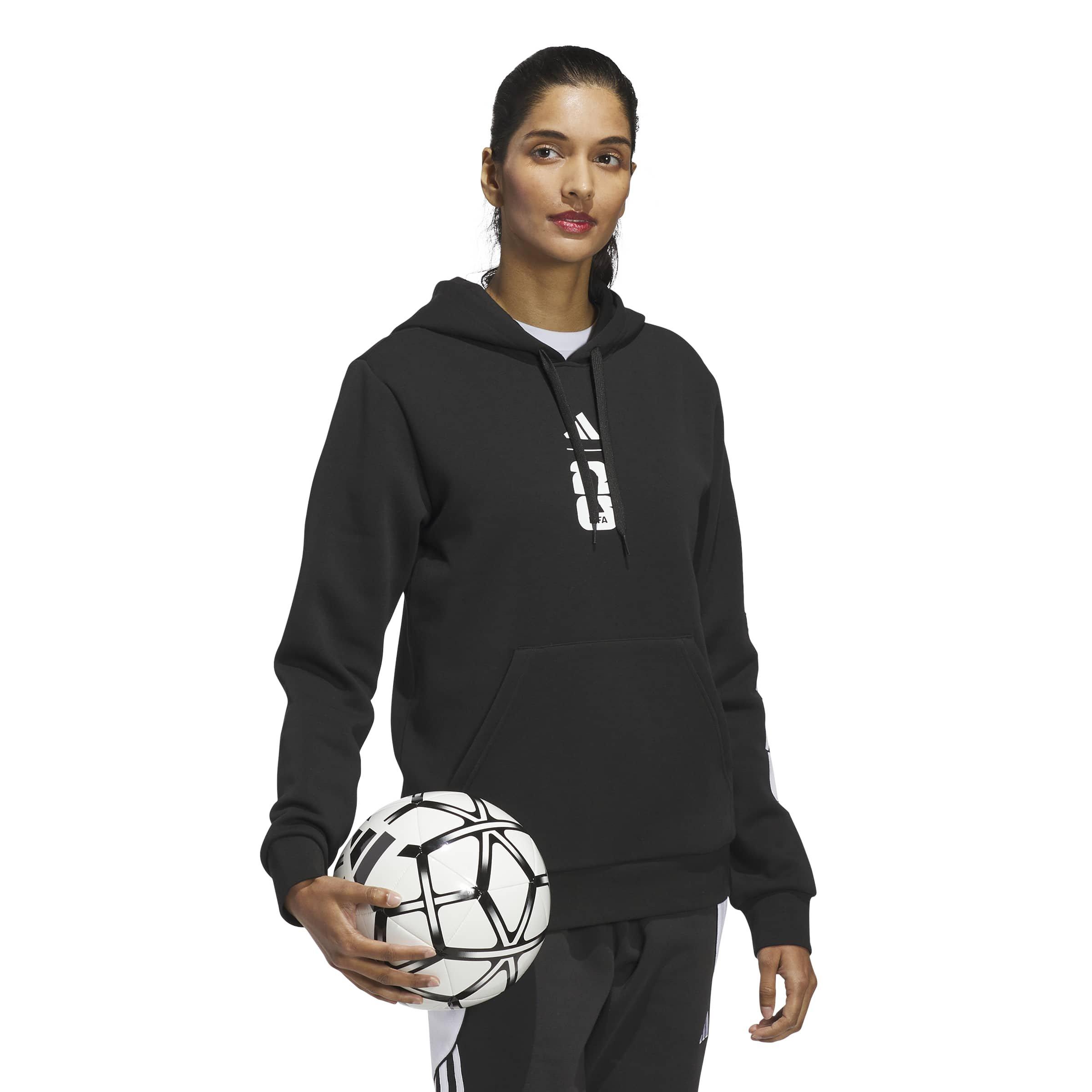 adidas Women's FIFA World Cup 26 Match Ball Graphic Hoodie - Black - BLACK Thumbnail View 5