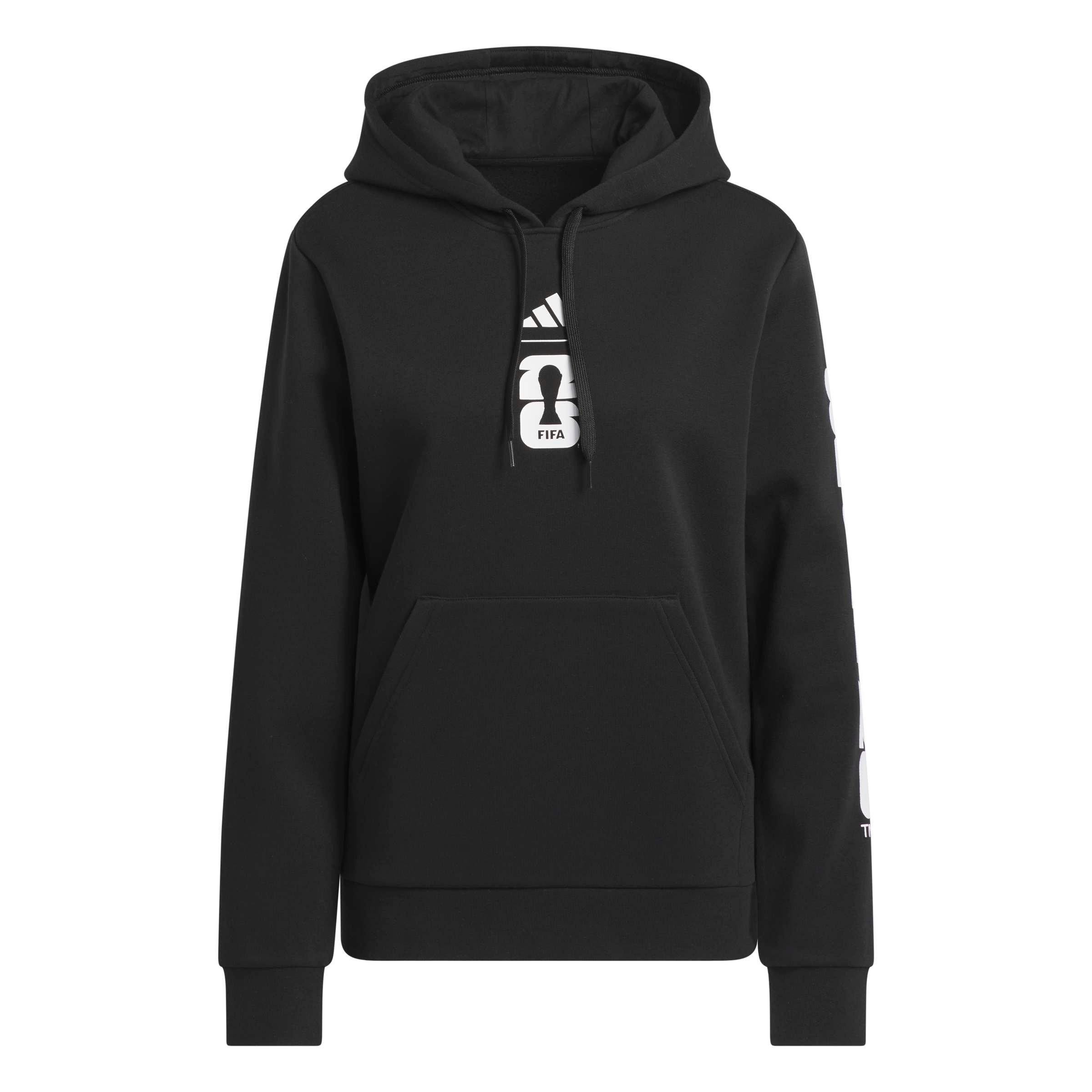 adidas Women's FIFA World Cup 26 Match Ball Graphic Hoodie - Black - BLACK Thumbnail View 6