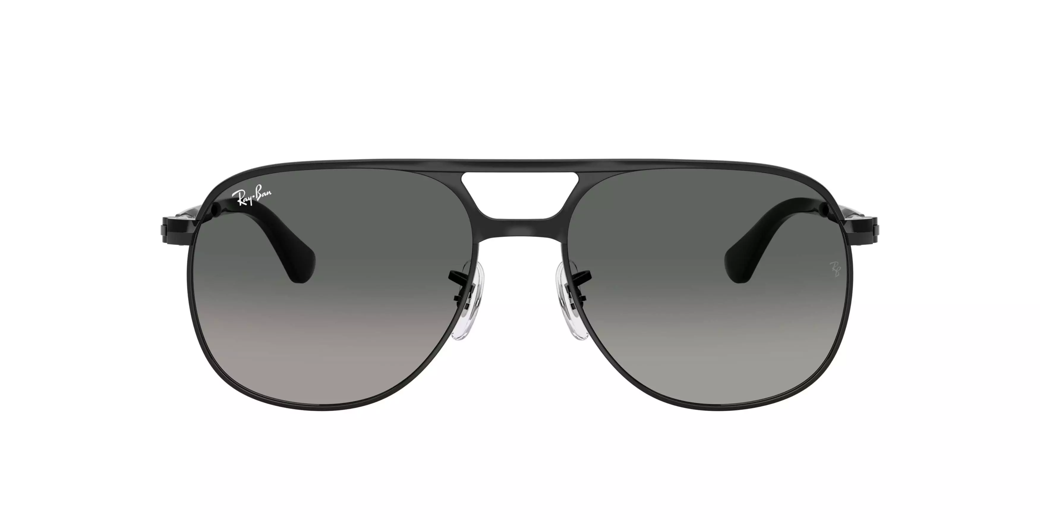 Ray-Ban Bill Max Light Grey Gradient Dark Grey Sunglasses - Black - BLACK/GREY