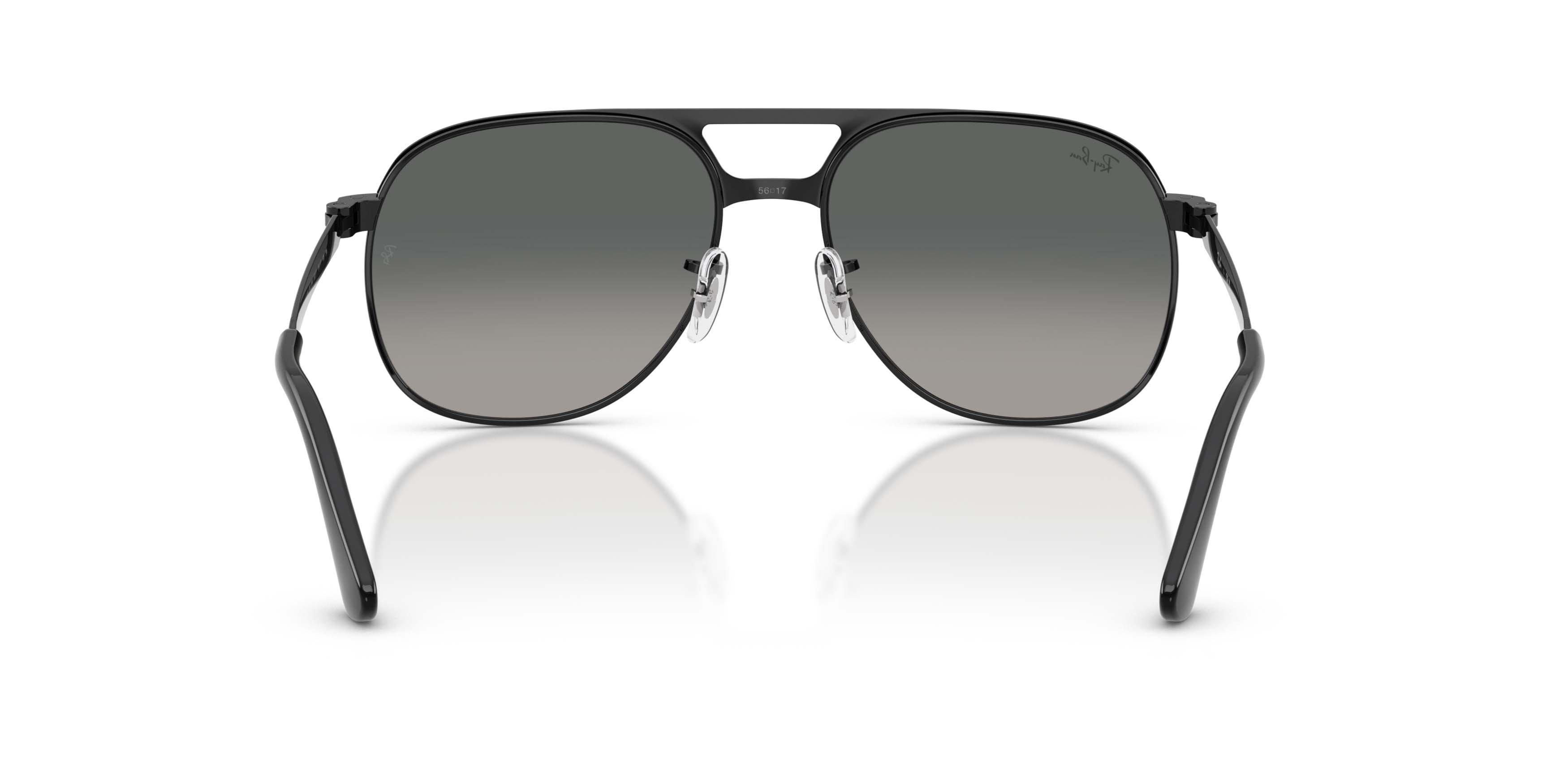 Ray-Ban Bill Max Light Grey Gradient Dark Grey Sunglasses - Black - BLACK/GREY