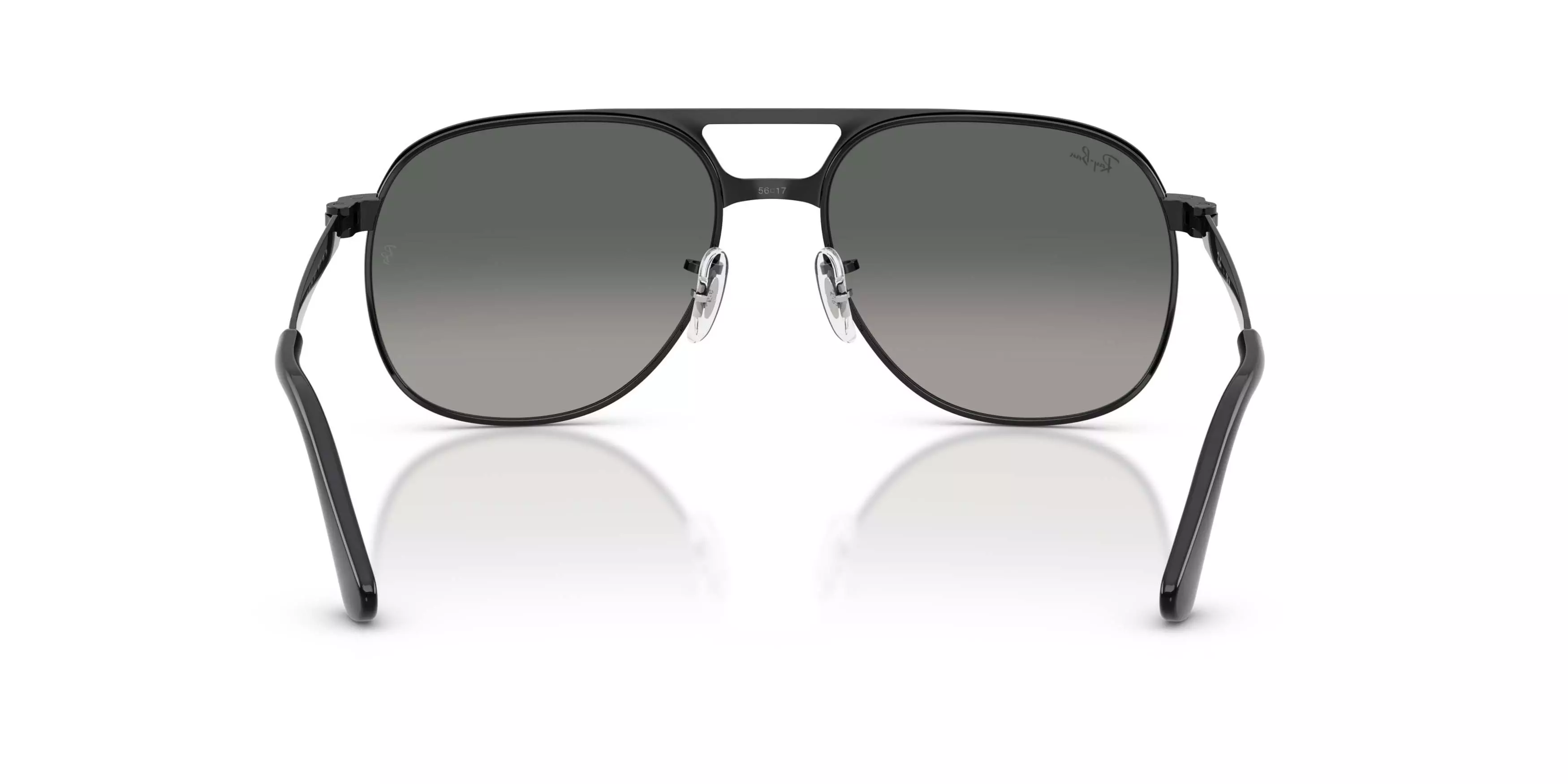 Ray-Ban Bill Max Light Grey Gradient Dark Grey Sunglasses - Black - BLACK/GREY
