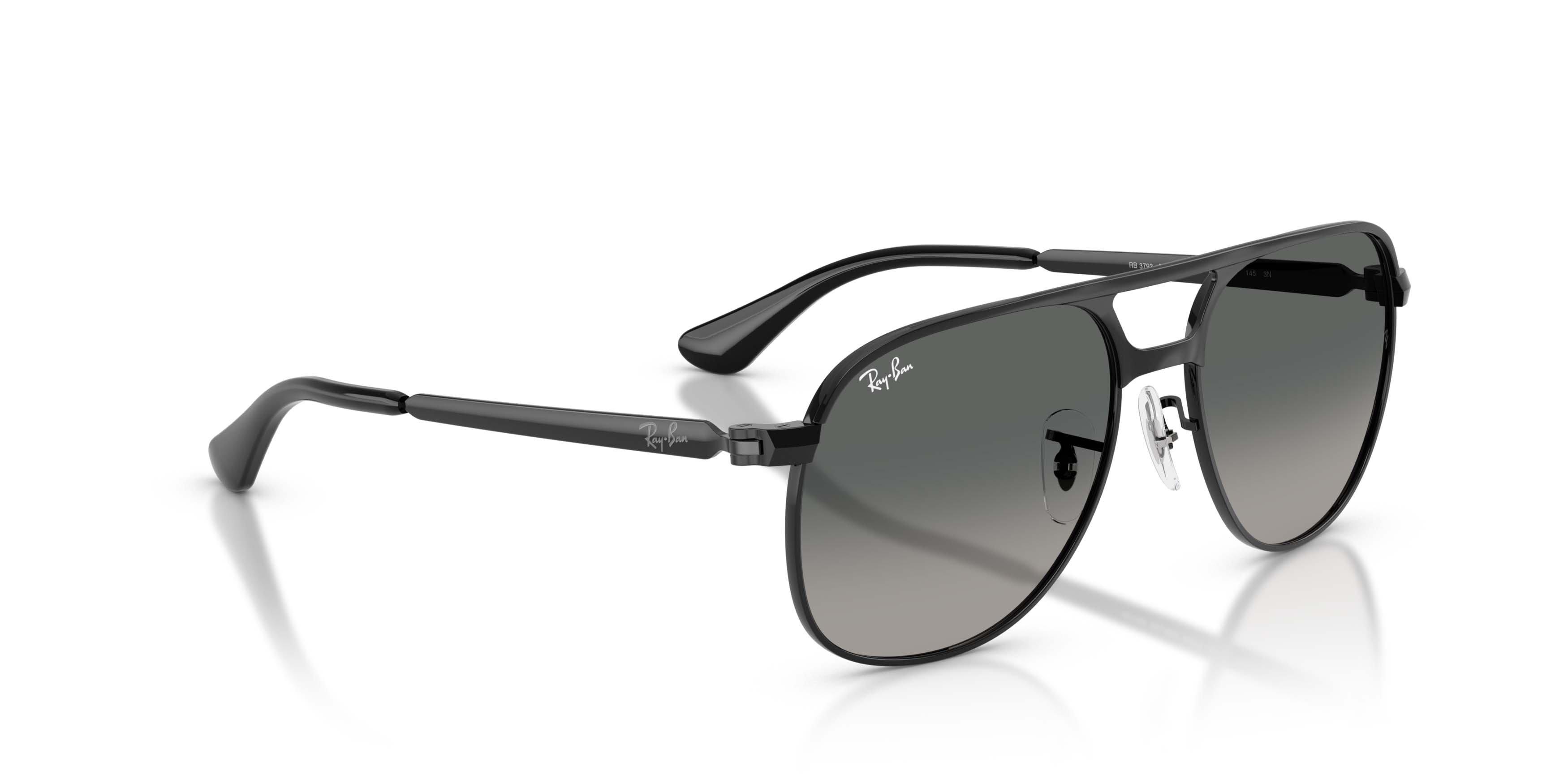 Ray-Ban Bill Max Light Grey Gradient Dark Grey Sunglasses - Black - BLACK/GREY