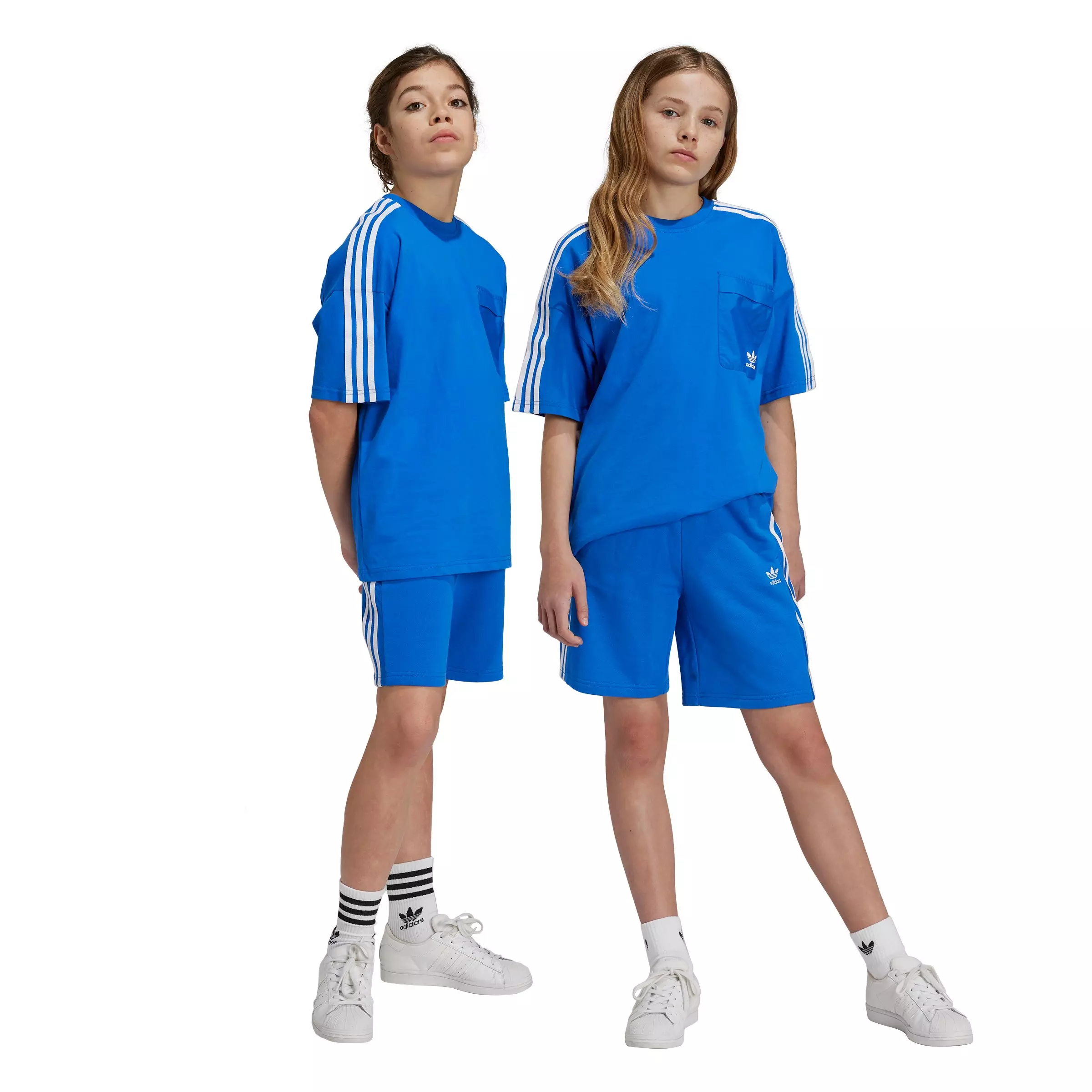 adidas Originals Big Kids' Adicolor Shorts - Blue - BLUE