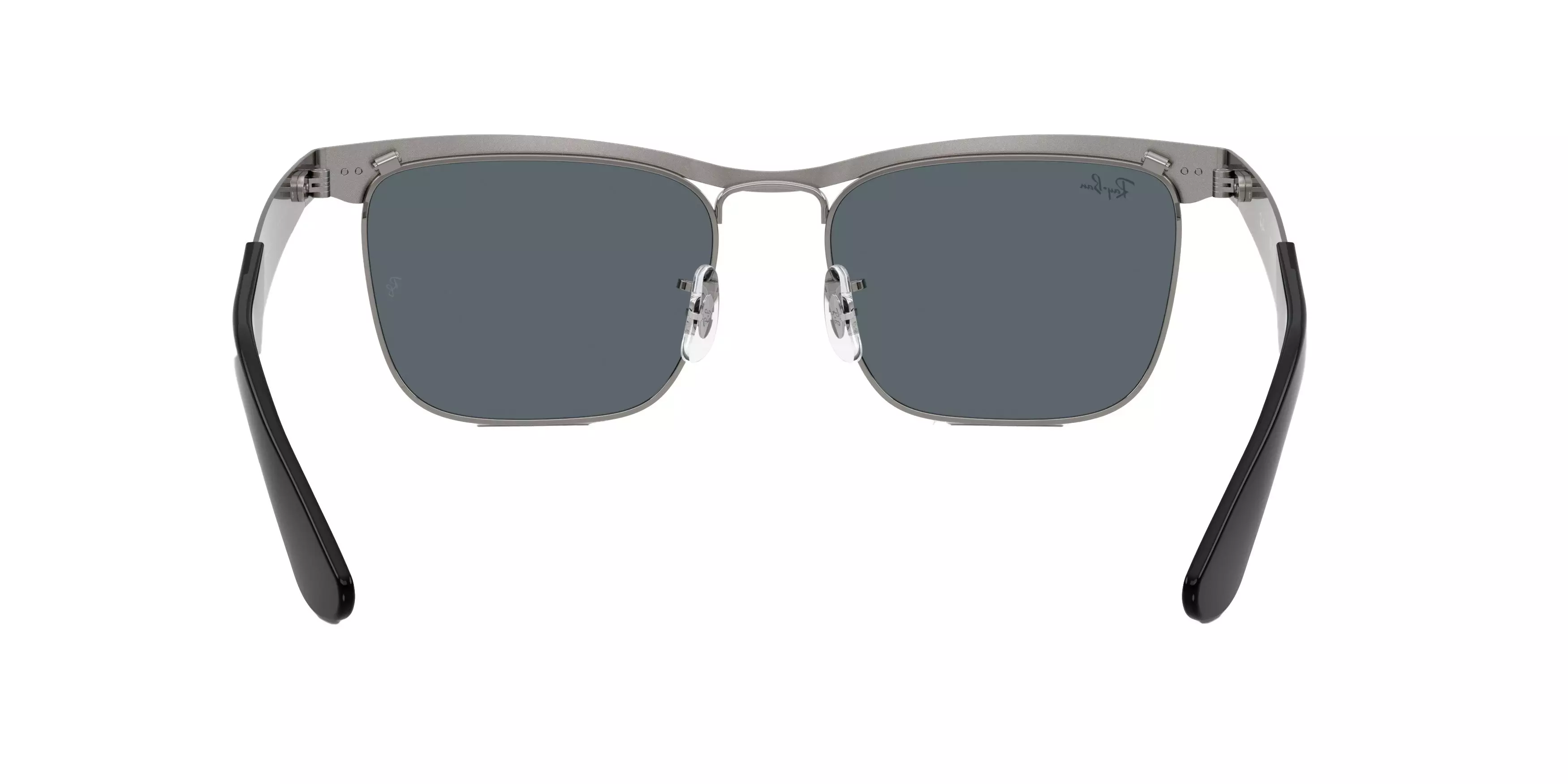 Ray-Ban Wayfarer Deluxe Blue Sunglasses - Matte Gunmental - GREY/BLUE