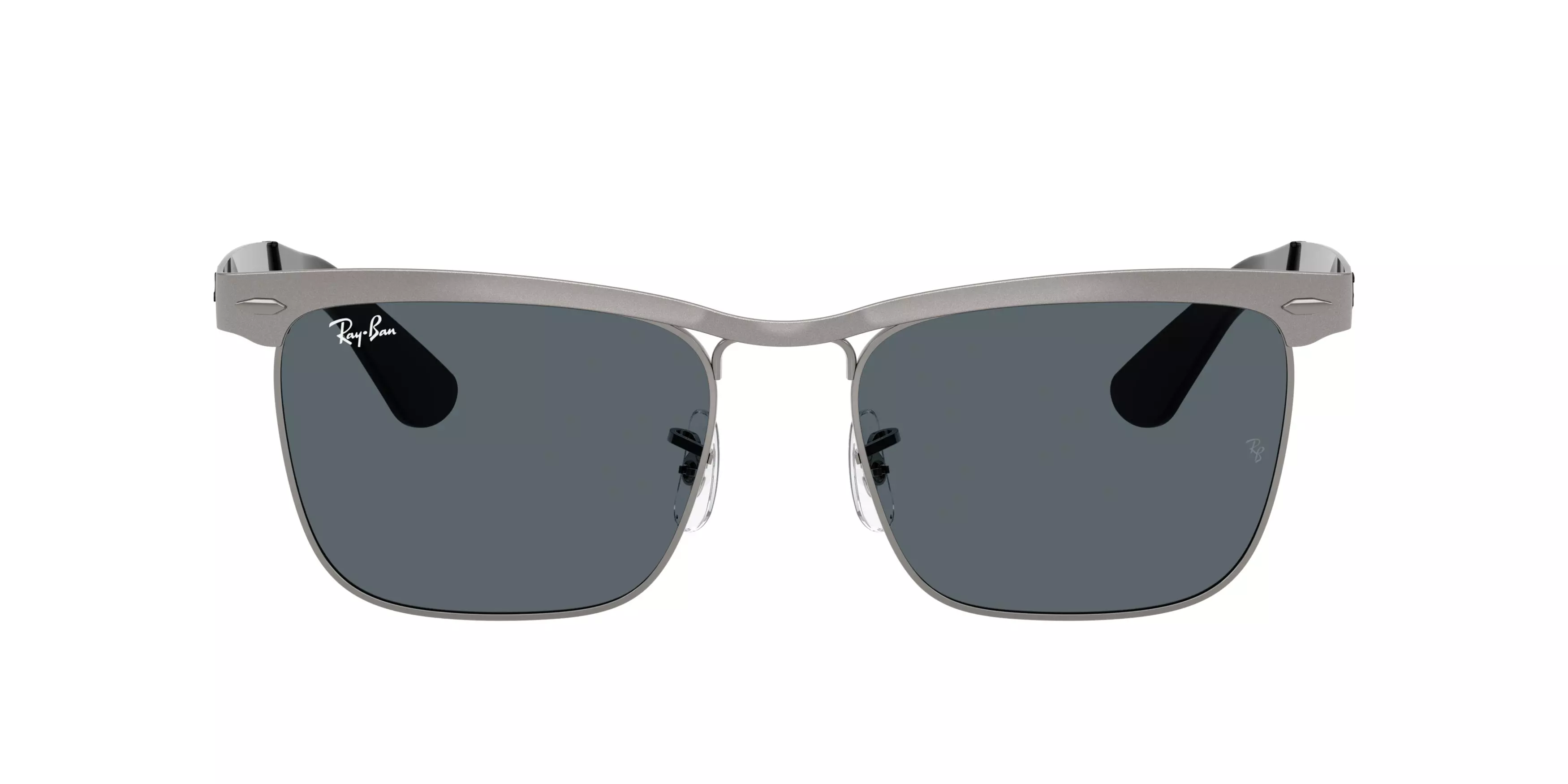 Ray-Ban Wayfarer Deluxe Blue Sunglasses - Matte Gunmental - GREY/BLUE