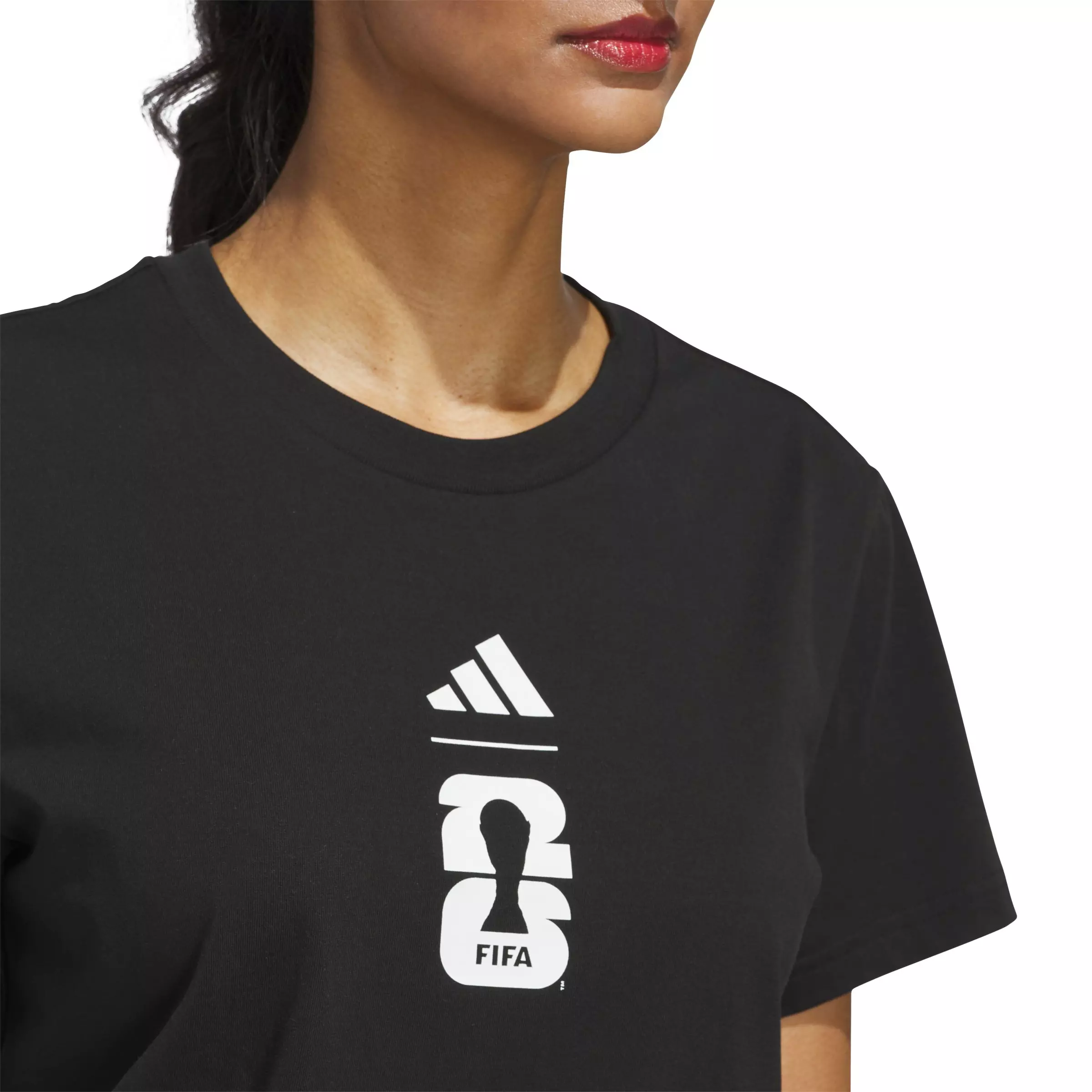 adidas Women's FIFA World Cup 26 Match Ball Graphic T-Shirt - Black - BLACK