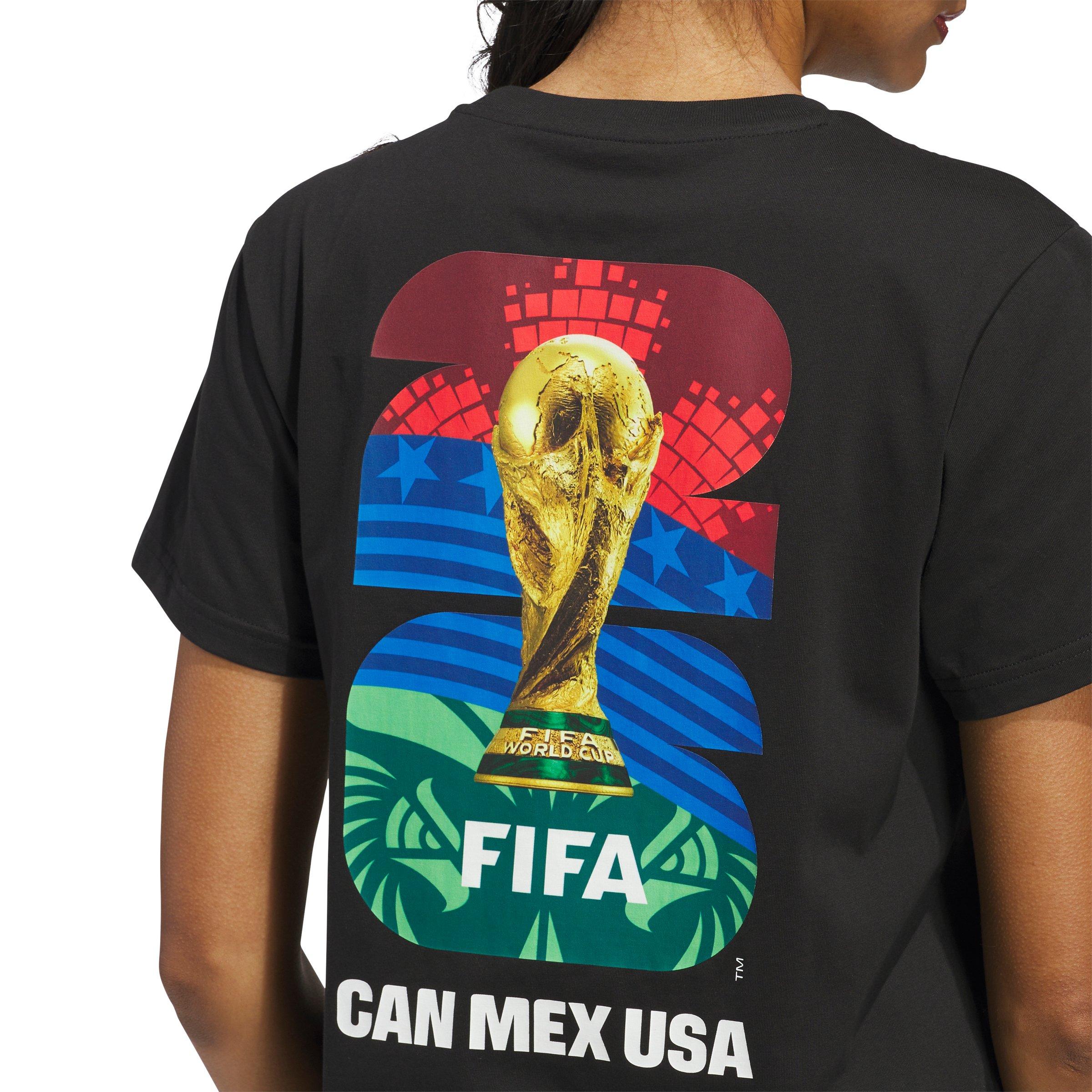 adidas Women's FIFA World Cup 26 Match Ball Graphic T-Shirt - Black - BLACK Thumbnail View 4