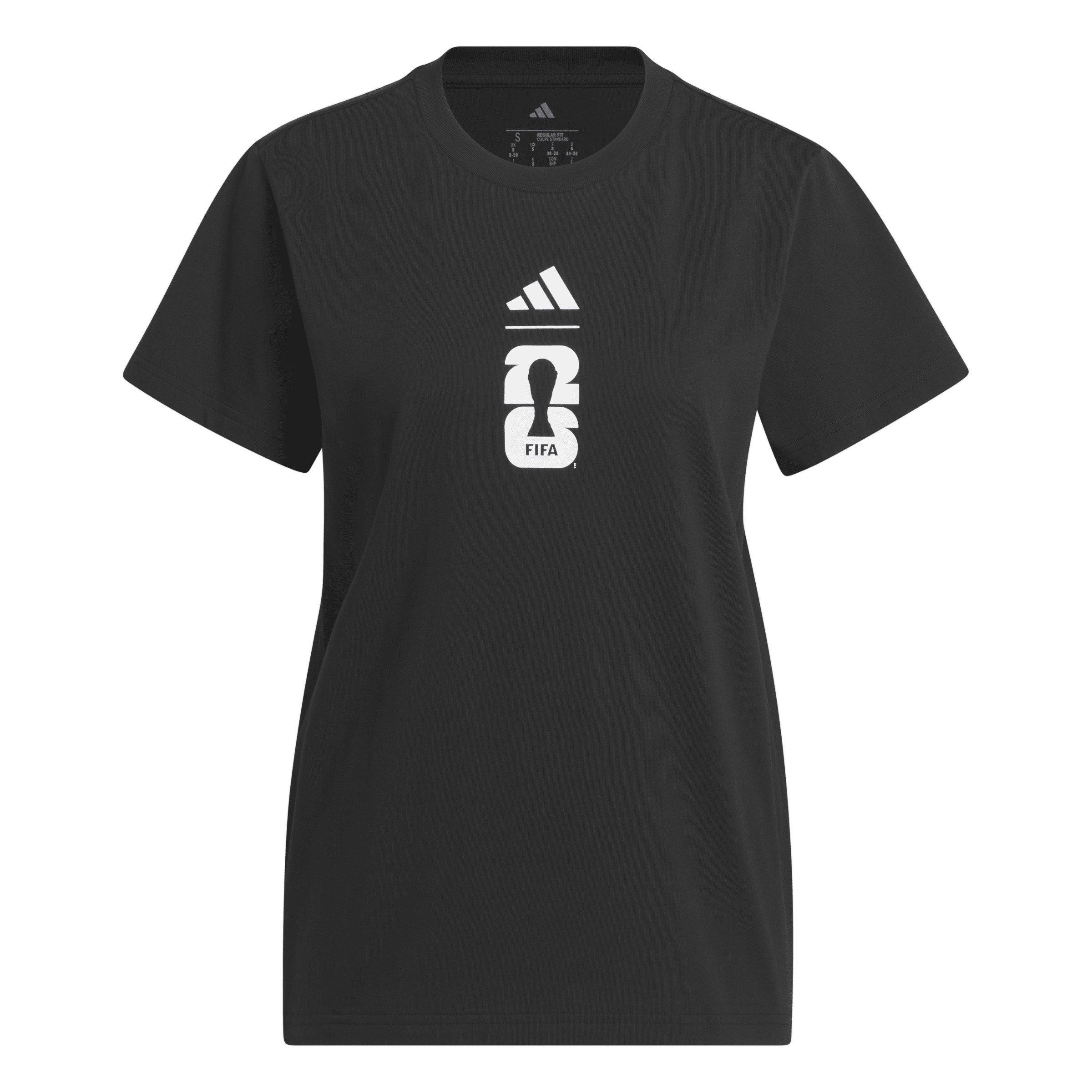 adidas Women's FIFA World Cup 26 Match Ball Graphic T-Shirt - Black - BLACK Thumbnail View 6