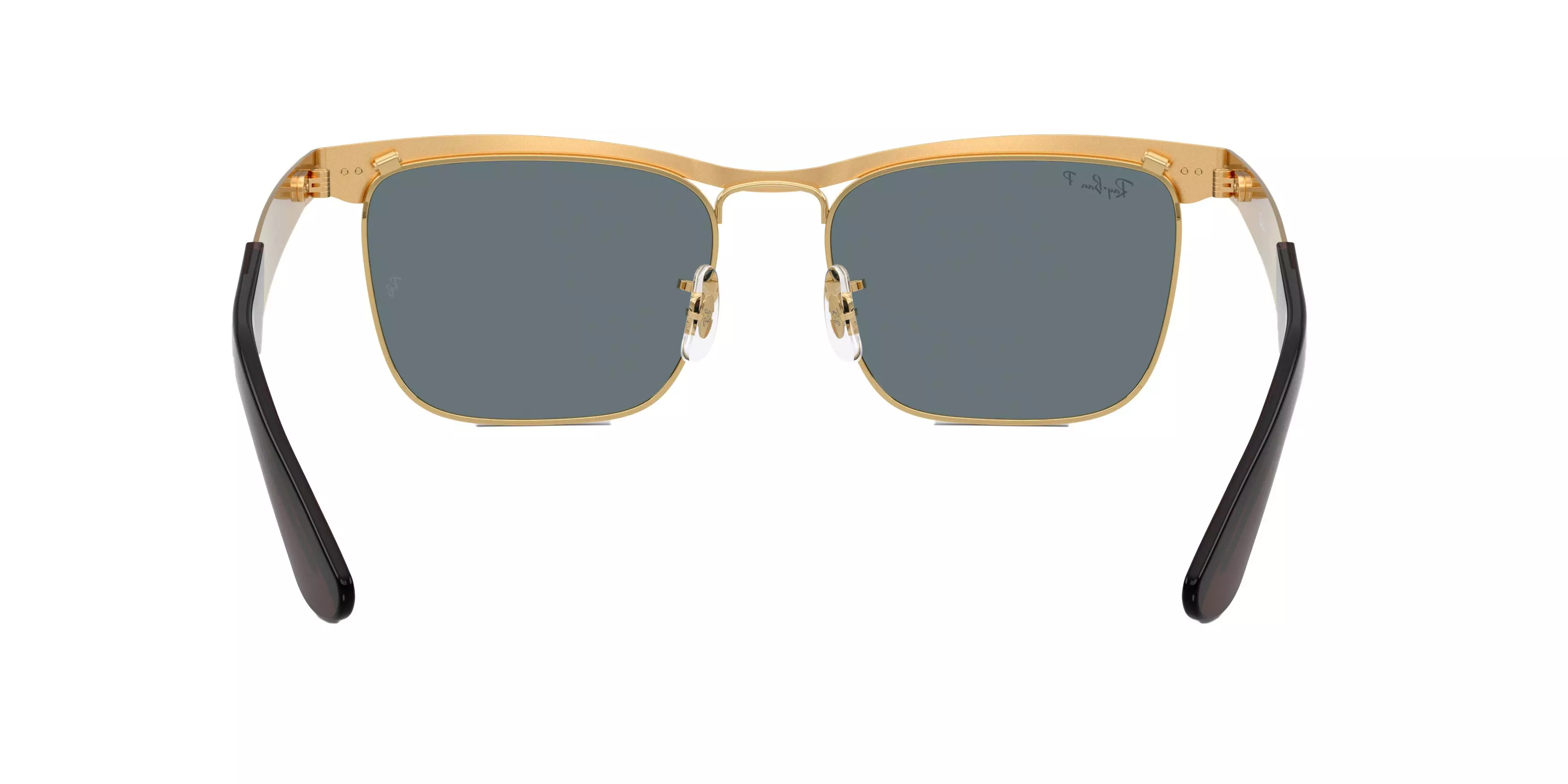 Ray-Ban Wayfarer Deluxe Dark Blue Sunglasses - Matte Gold - GOLD/DARK BLUE