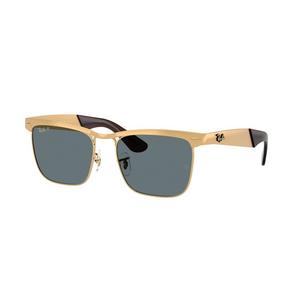 Ray-Ban Wayfarer Deluxe Dark Blue Sunglasses - Matte Gold