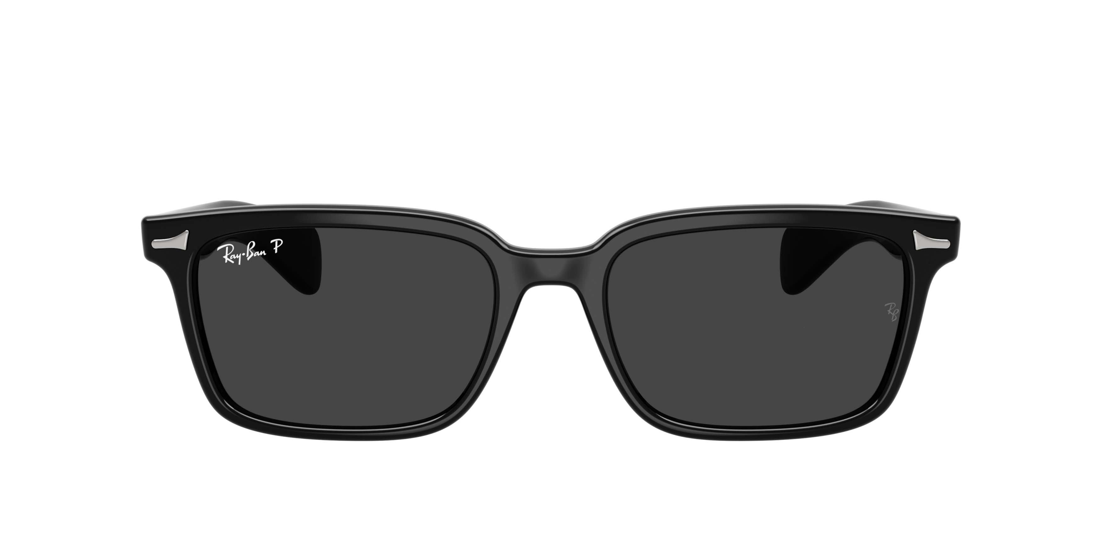 Ray-Ban Brunel Black Polarized Sunglasses - Black - BLACK