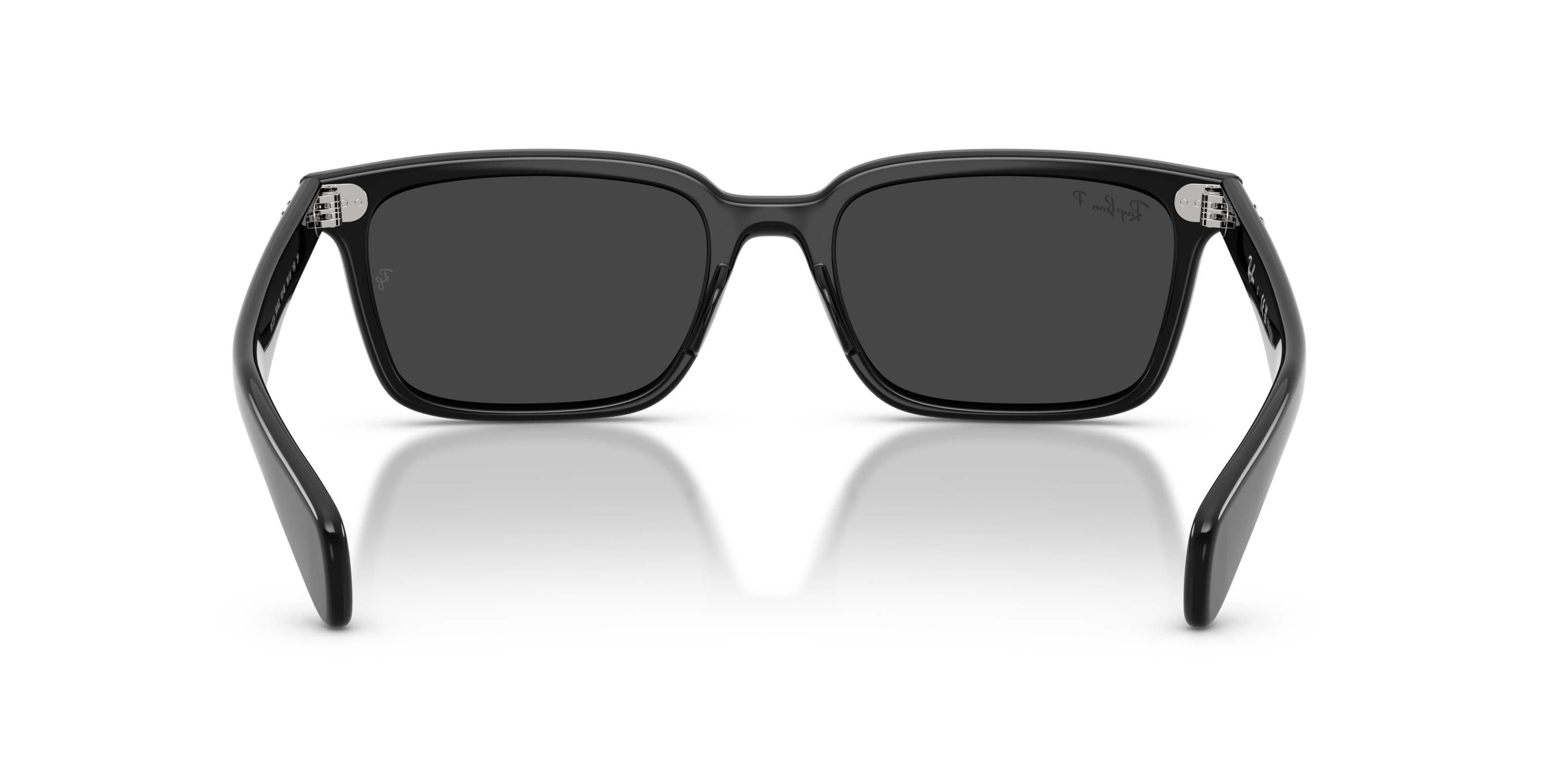 Ray-Ban Brunel Black Polarized Sunglasses - Black - BLACK