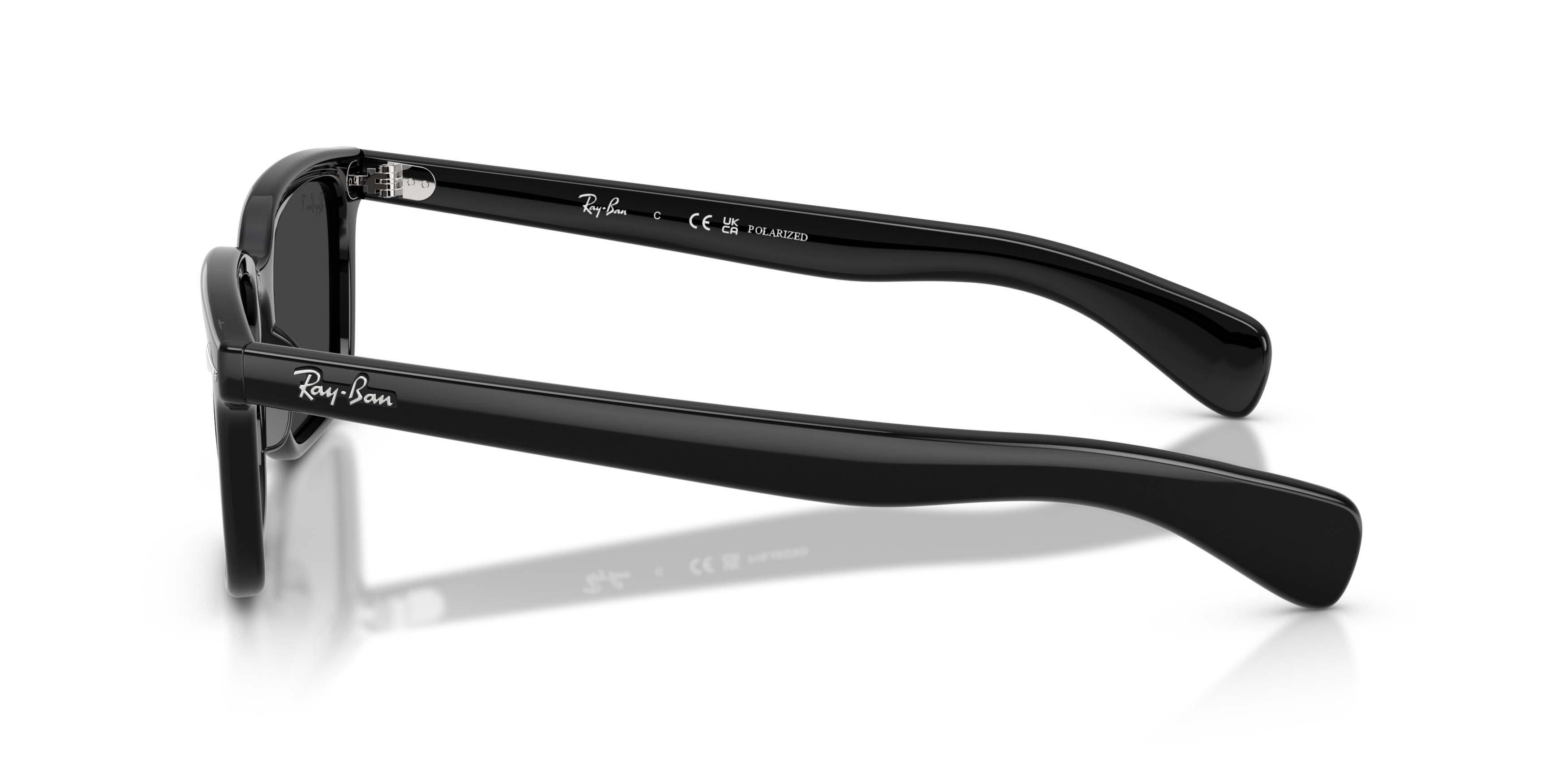 Ray-Ban Brunel Black Polarized Sunglasses - Black - BLACK