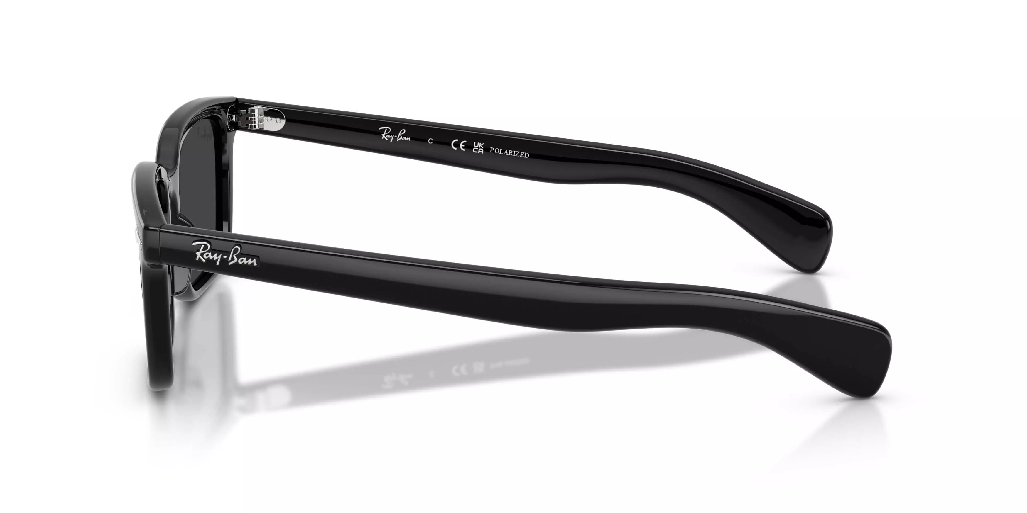 Ray-Ban Brunel Black Polarized Sunglasses - Black - BLACK