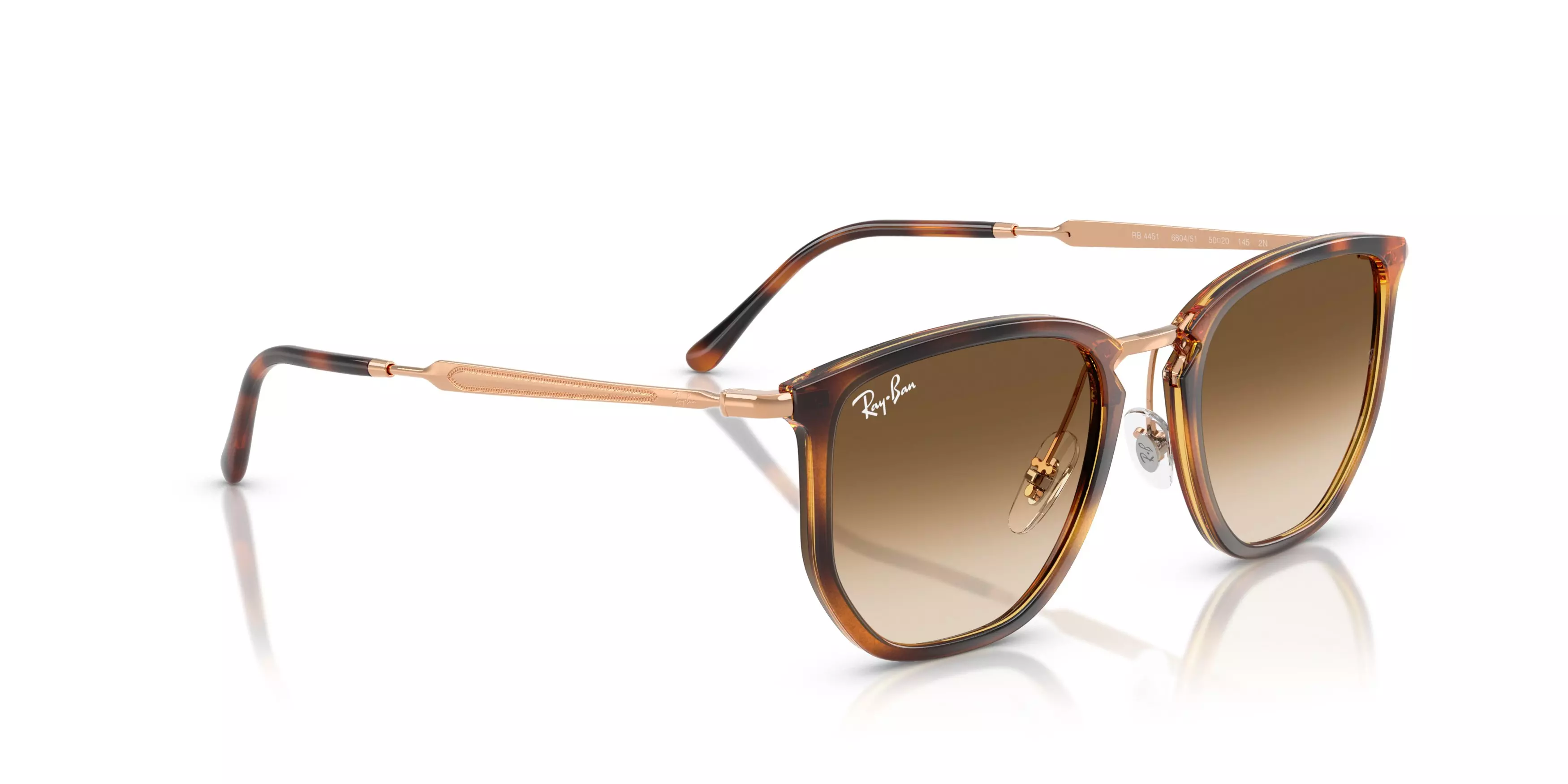 Ray-Ban RB4451 Brown Gradient Sunglasses - Orange - BROWN/ORANGE