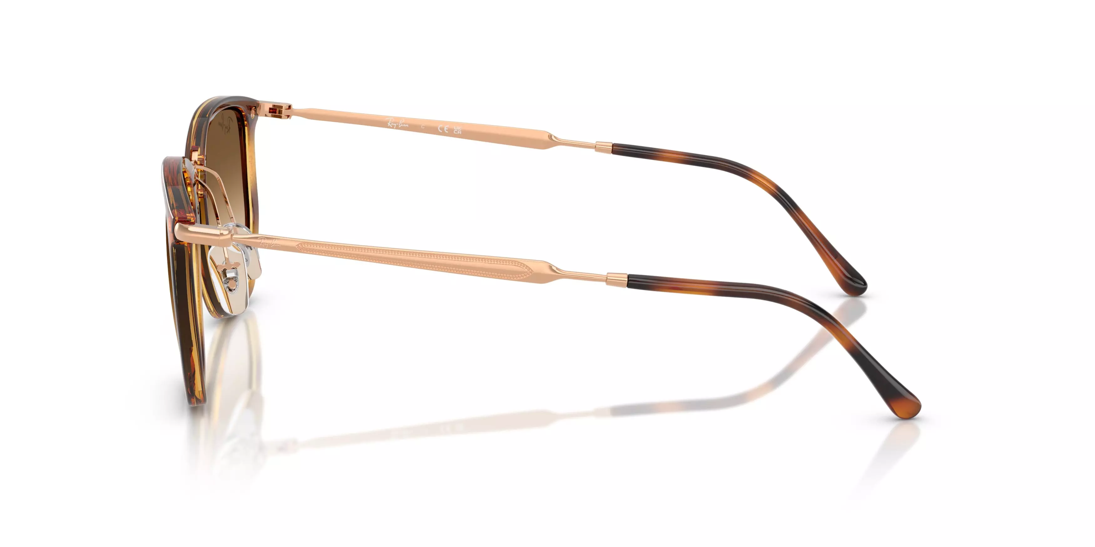 Ray-Ban RB4451 Brown Gradient Sunglasses - Orange - BROWN/ORANGE