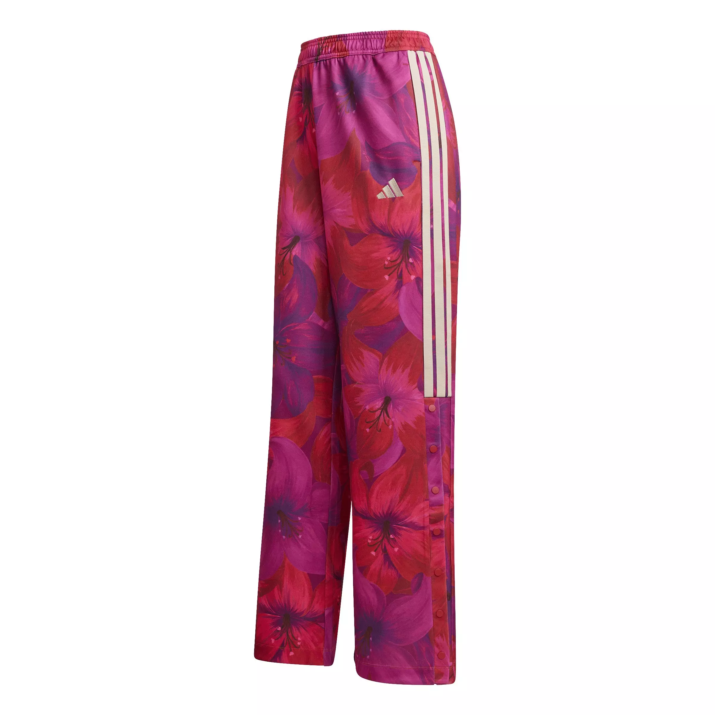adidas Women's x FARM Rio House of Tiro Track Pants - Pink/Red - PINK/RED