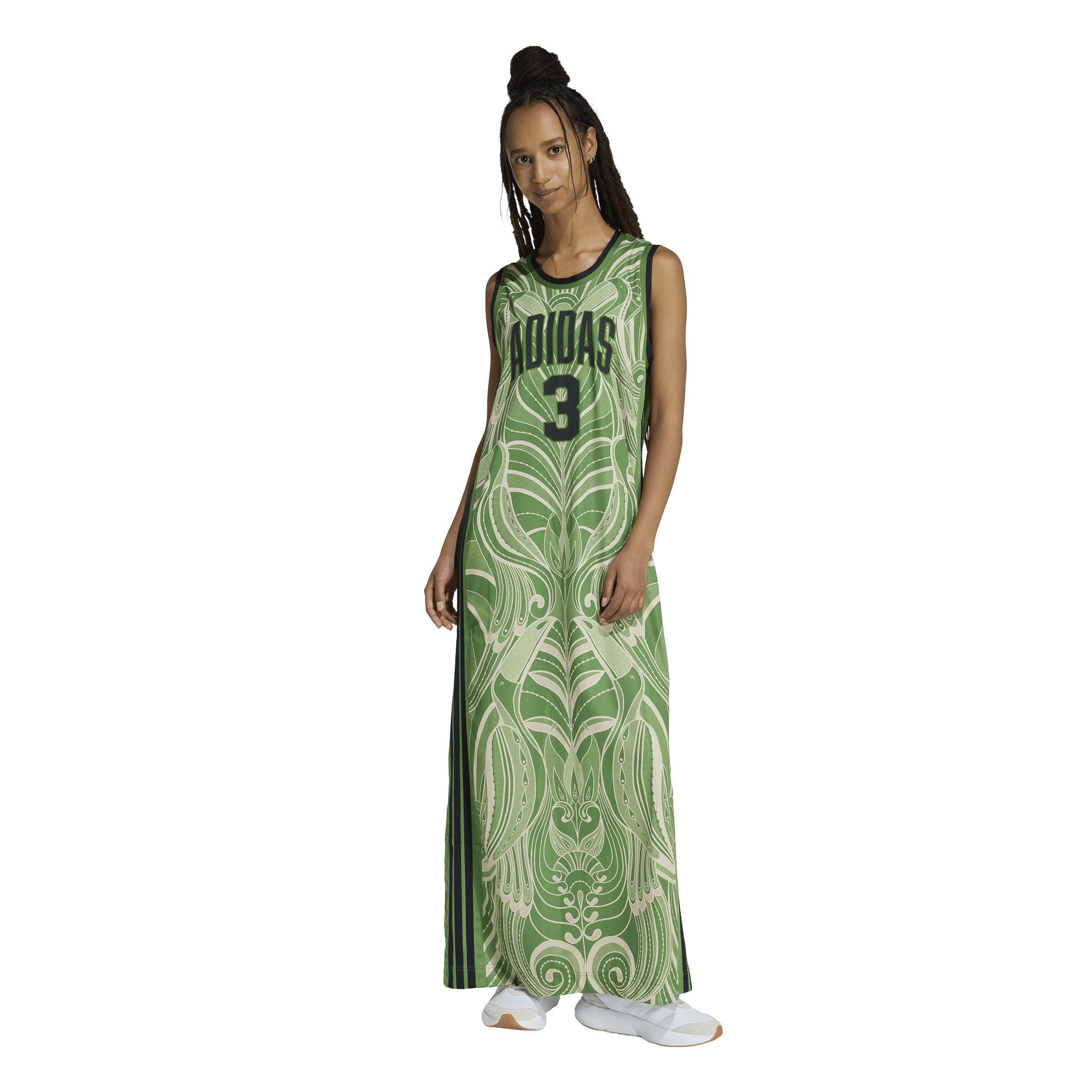 adidas Women's x FARM Rio Premium Dress - Green/Black - GREEN/BLACK Thumbnail View 1