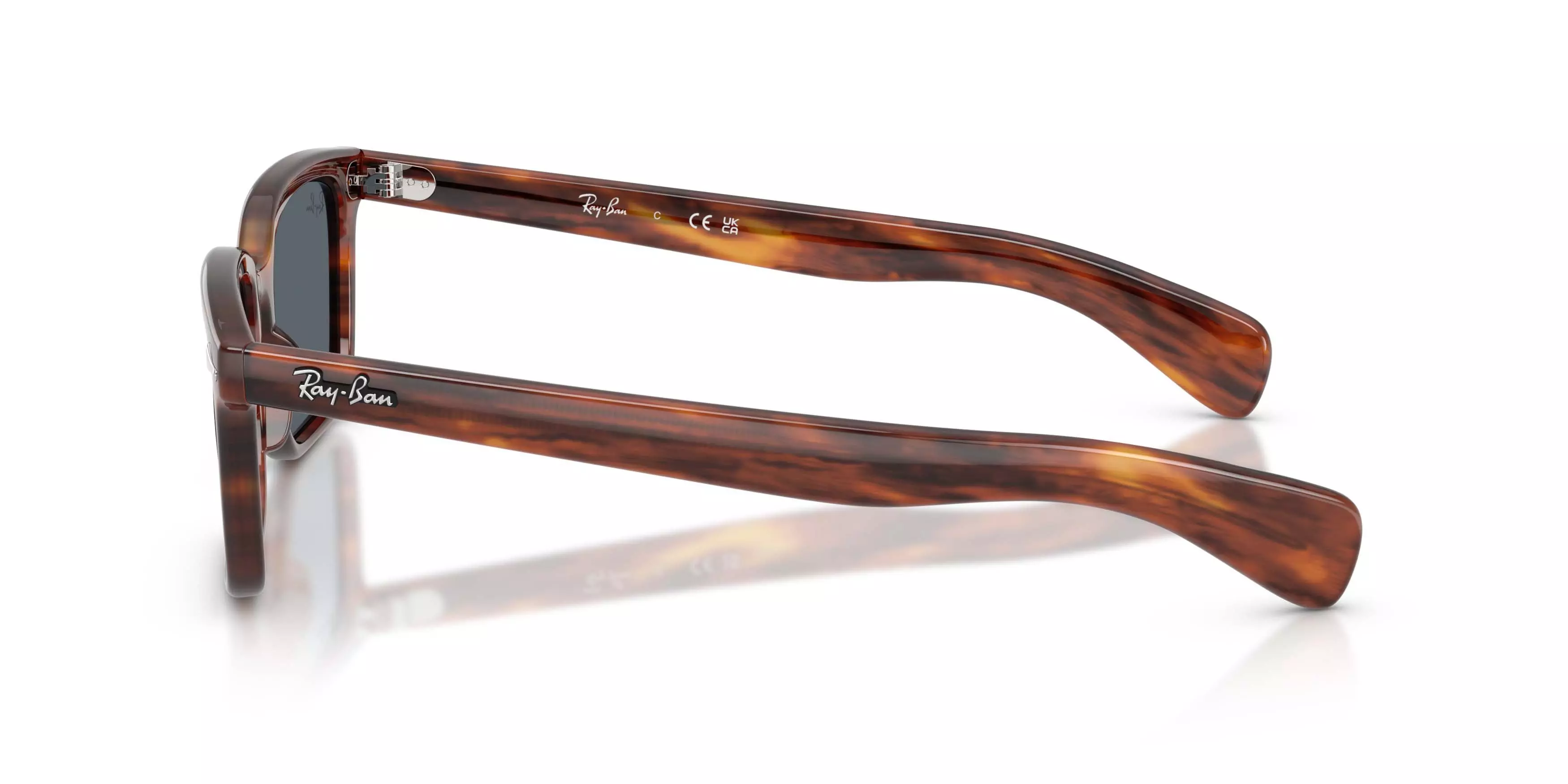 Ray-Ban Brunel Blue Sunglasses - Striped Havana - BROWN/BLUE
