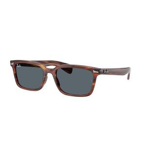 Ray-Ban Brunel Blue Sunglasses - Striped Havana - BROWN/BLUE