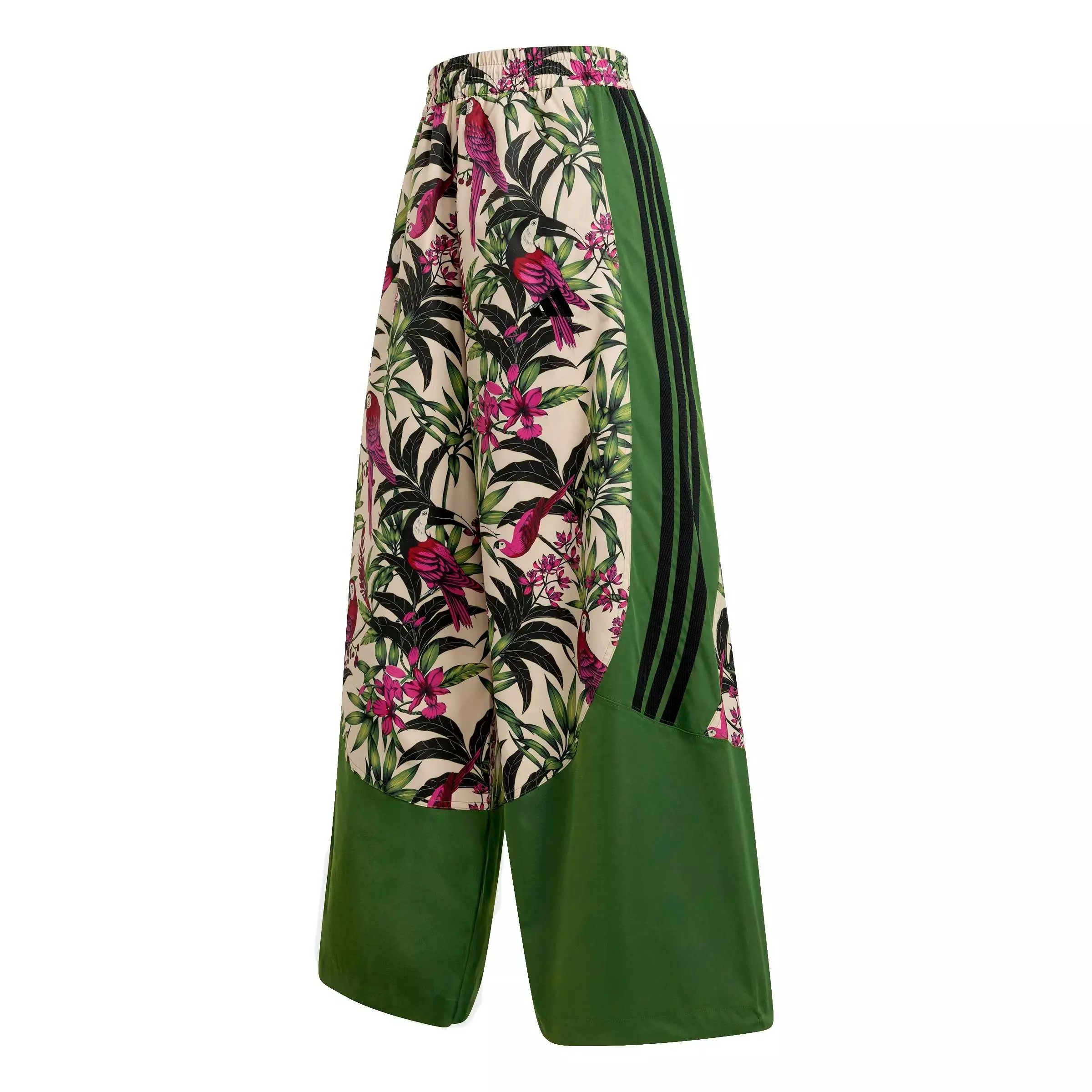 adidas Women's x FARM Rio Premium Pants - Green/White - GREEN/WHITE