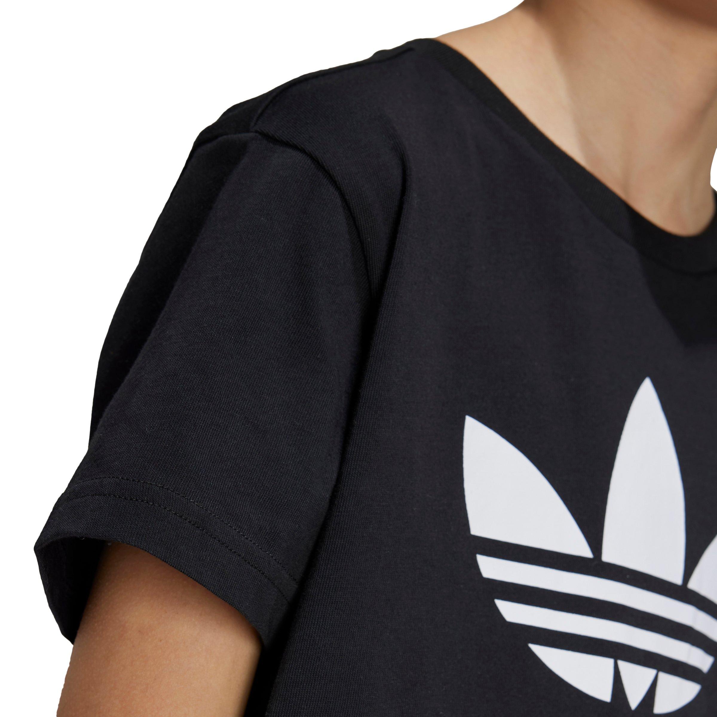 adidas Originals 3-Stripes Big Kids' Black/White T-Shirt