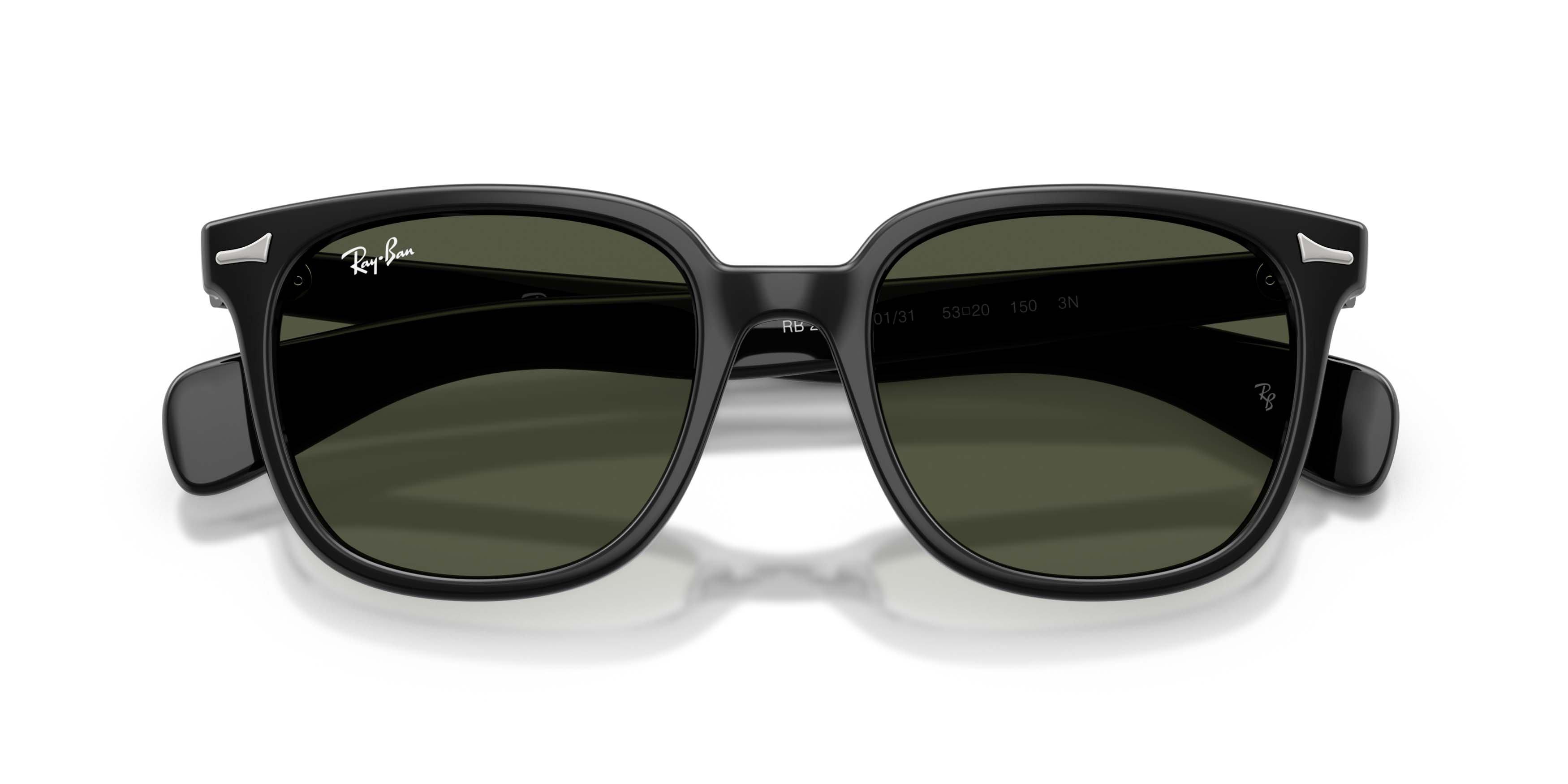 Ray-Ban Brunel II Green Sunglasses - Black - BLACK/GREEN