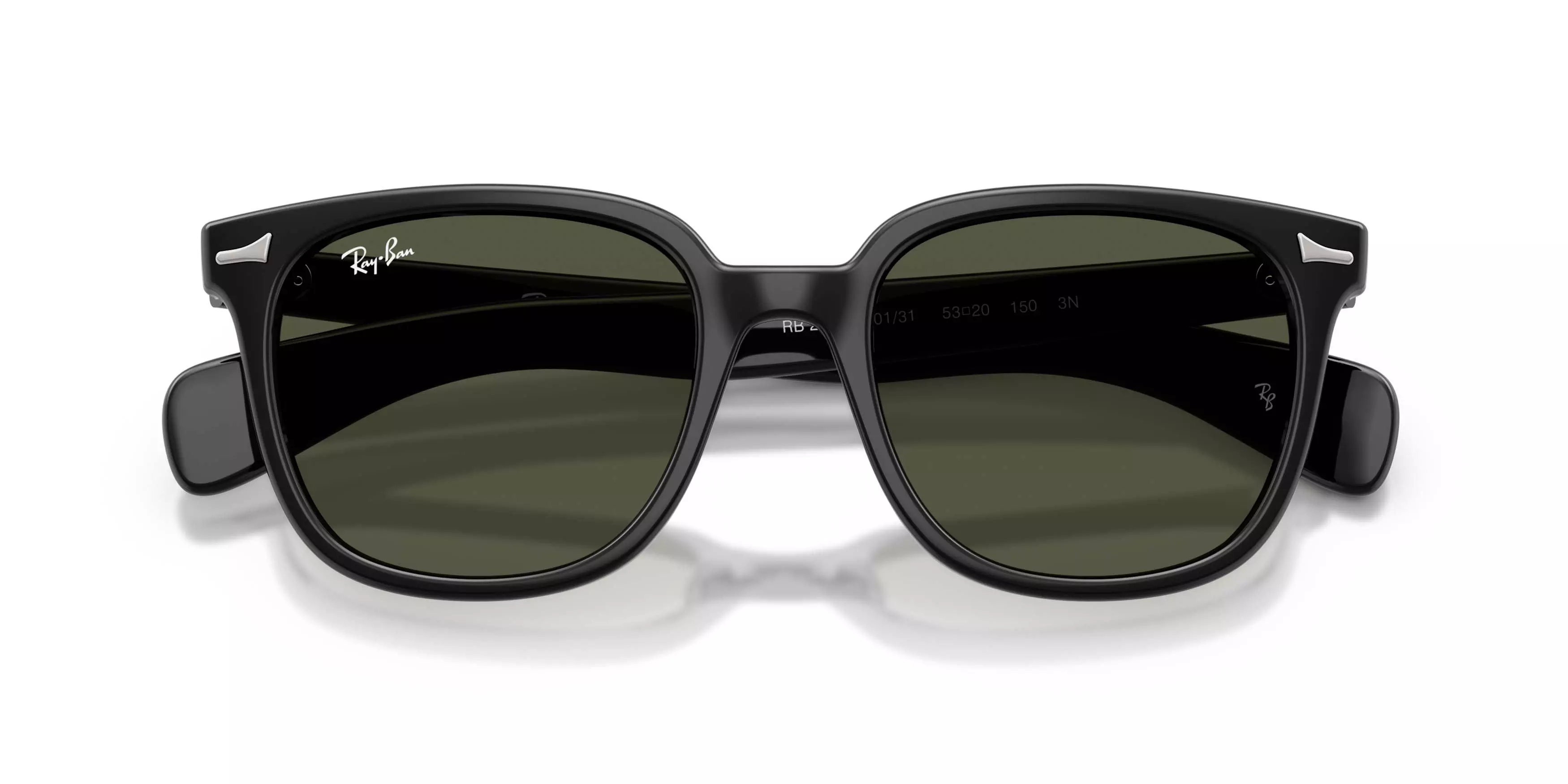 Ray-Ban Brunel II Green Sunglasses - Black - BLACK/GREEN