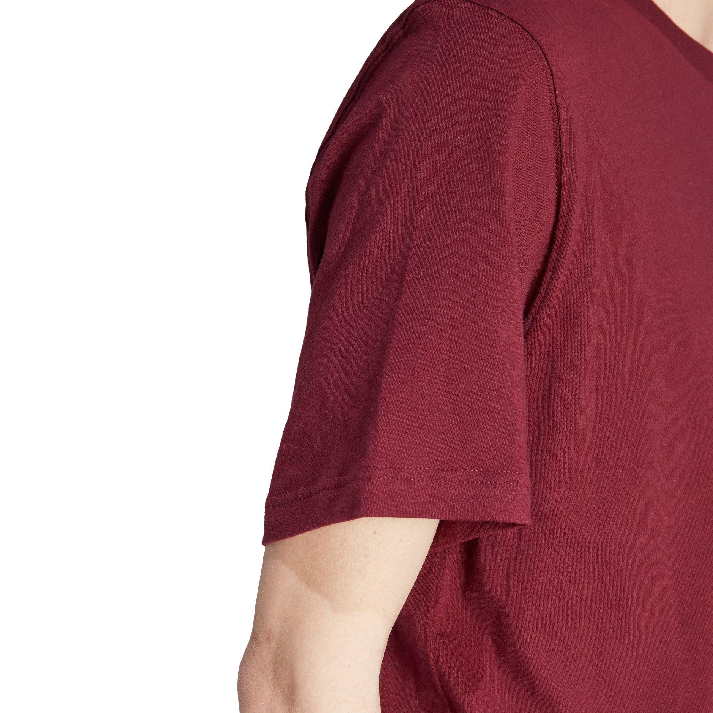 adidas Originals Men\'s Trefoil | -Maroon T-Shirt​ City Essentials Hibbett Gear 