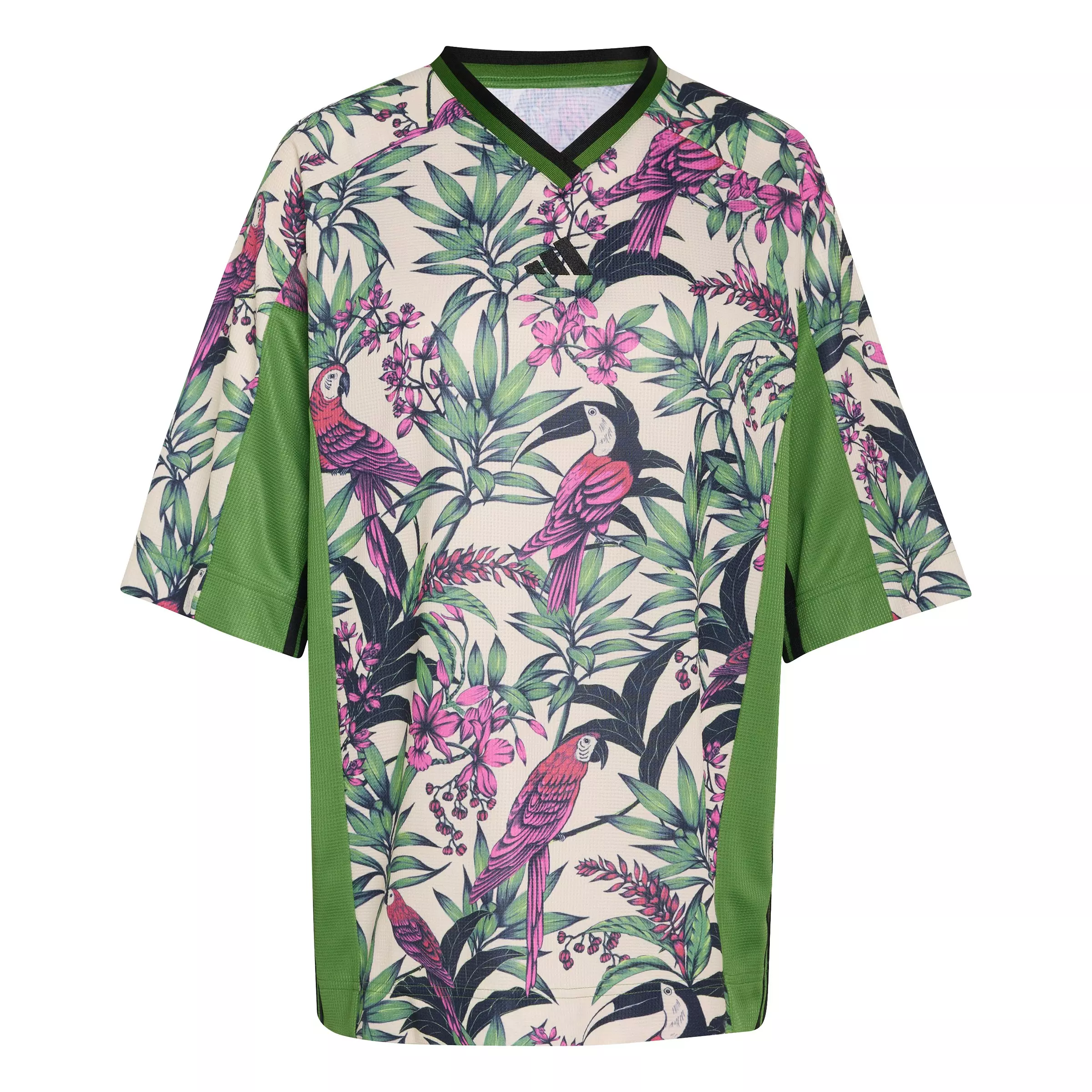 adidas Women's x FARM Rio Premium T-Shirt - Green/White - GREEN/WHITE