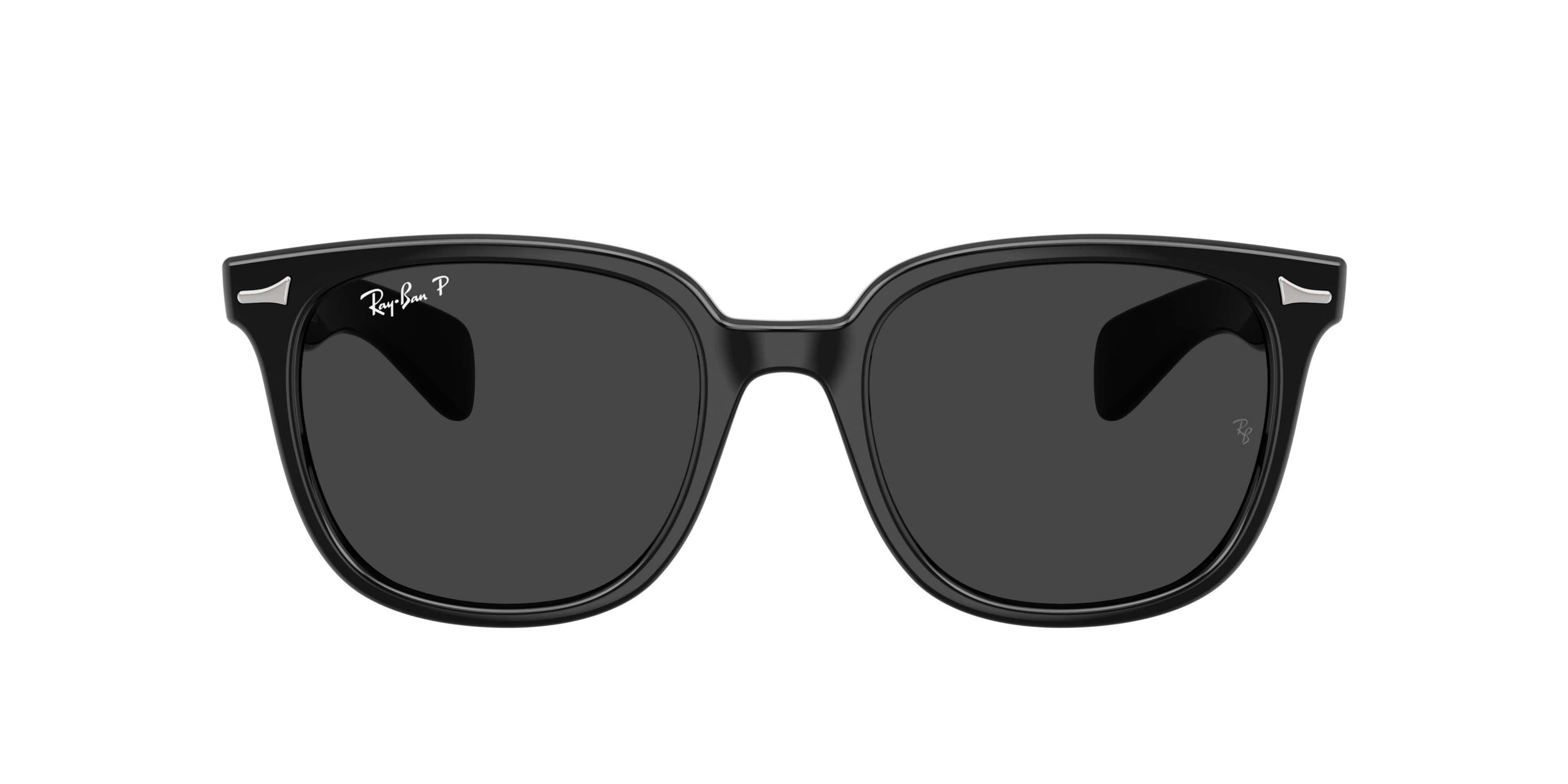 Ray-Ban Brunel II Black Polarized Sunglasses - Black - BLACK