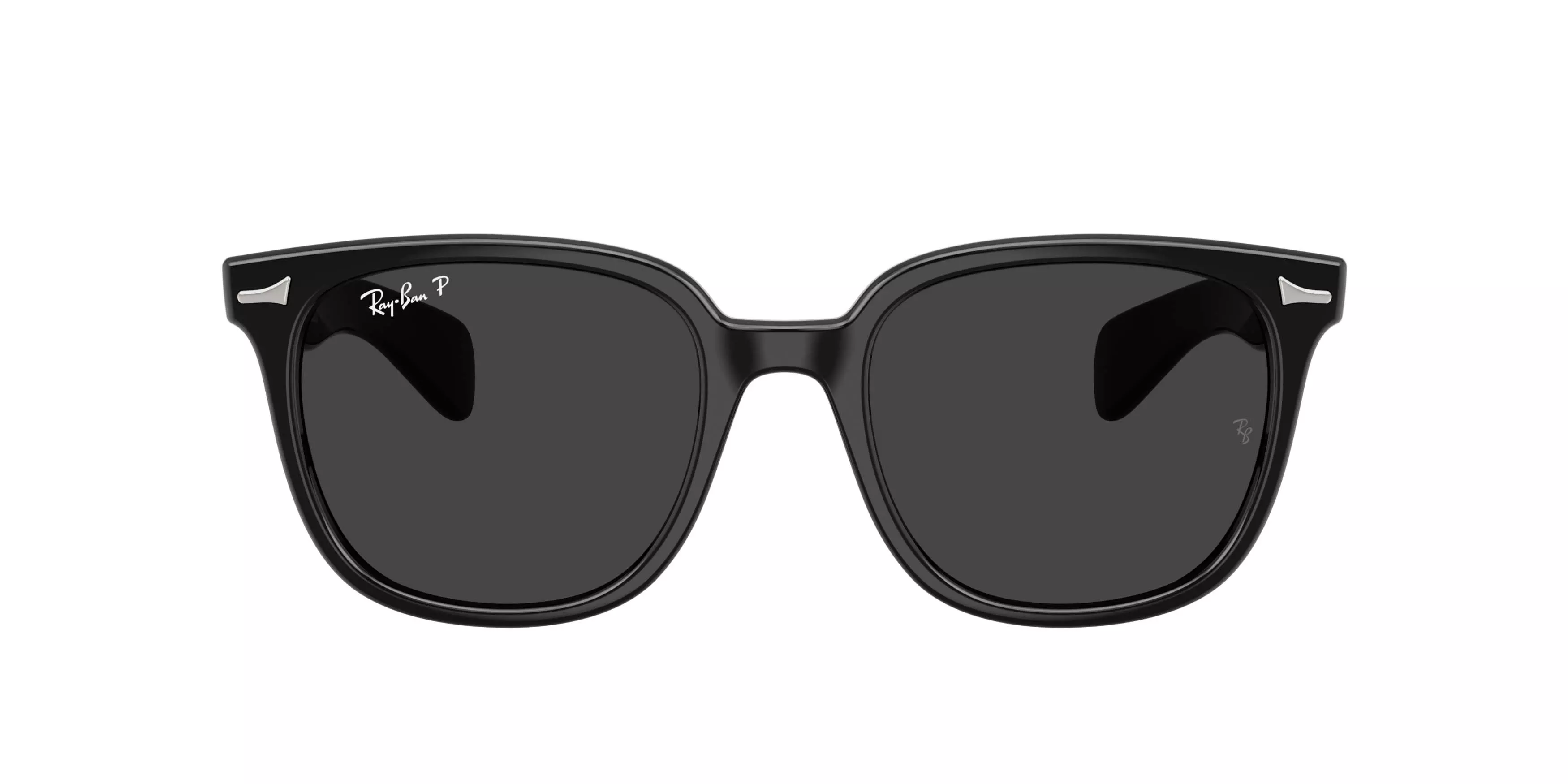 Ray-Ban Brunel II Black Polarized Sunglasses - Black - BLACK