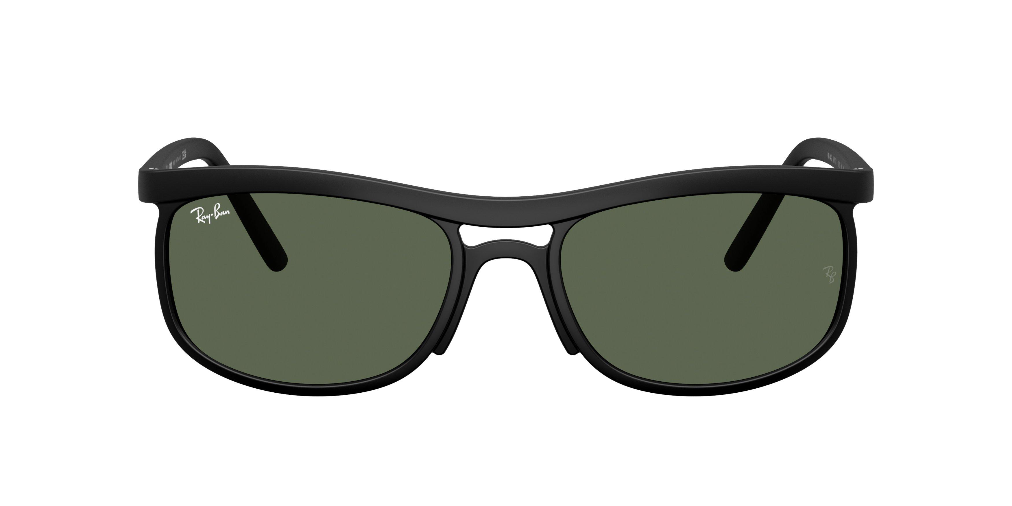 Ray-Ban RB4452 Green Sunglasses - Black - BLACK/GREEN Thumbnail View 3
