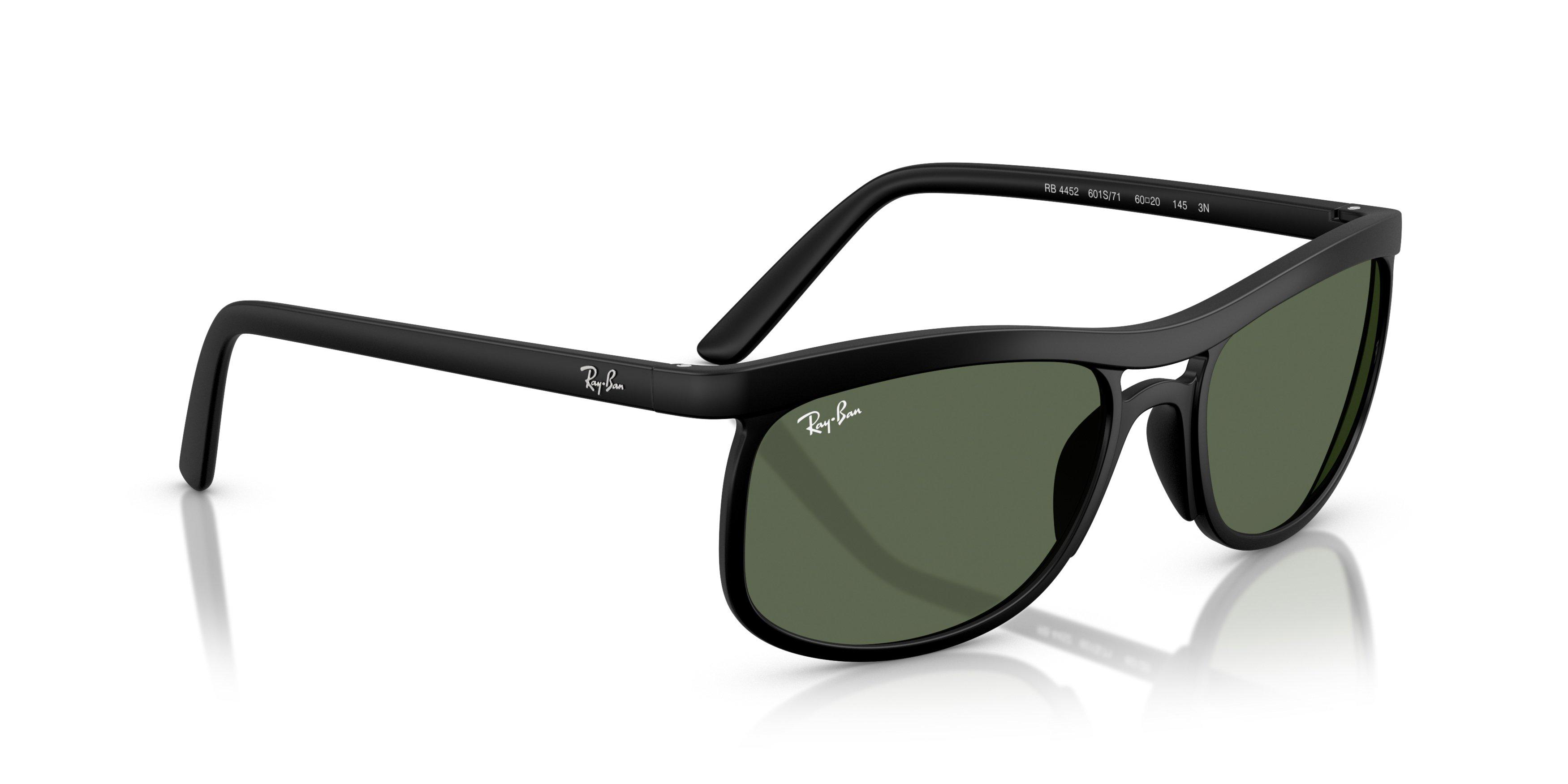 Ray-Ban RB4452 Green Sunglasses - Black - BLACK/GREEN Thumbnail View 4