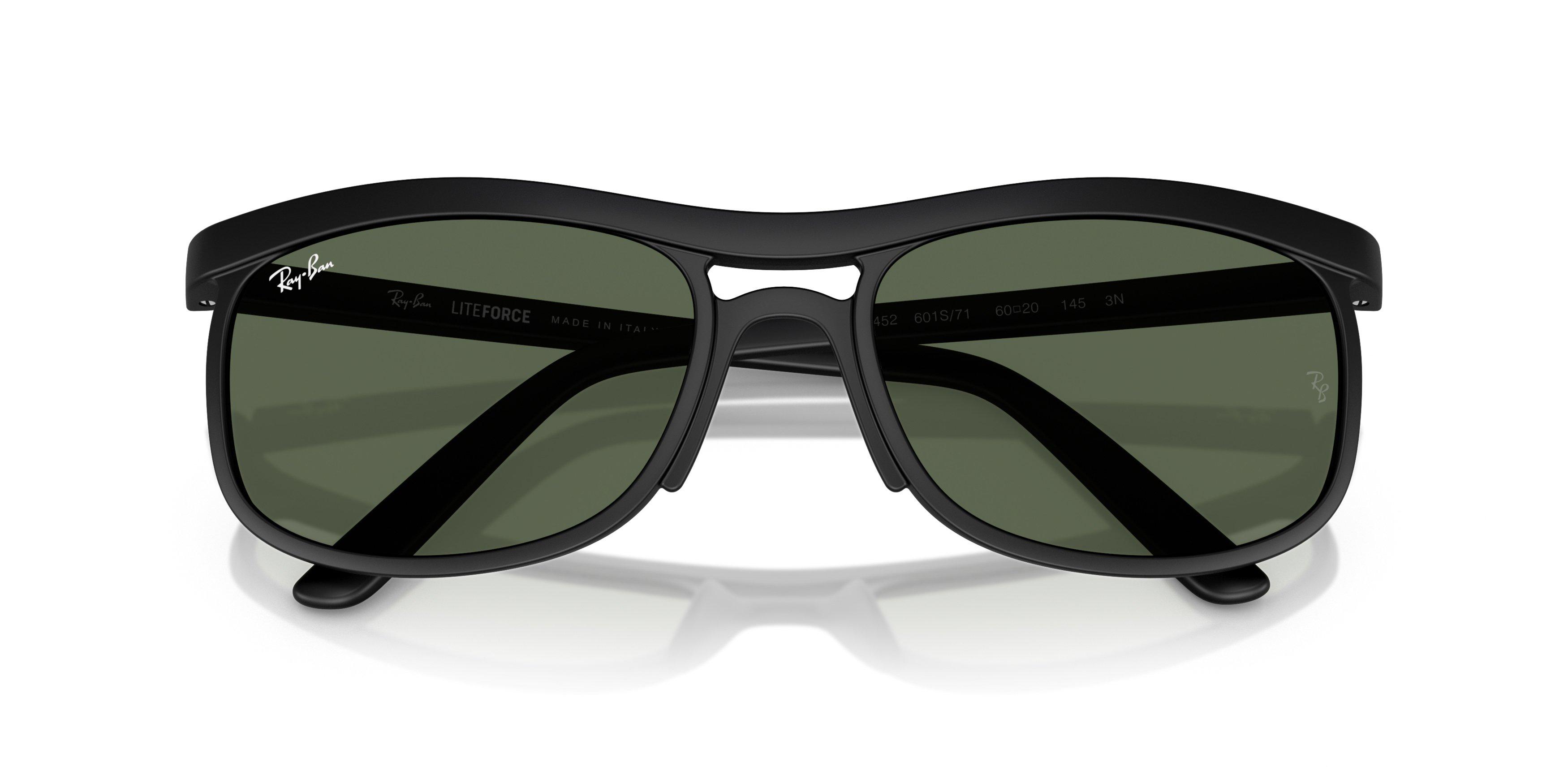 Ray-Ban RB4452 Green Sunglasses - Black - BLACK/GREEN Thumbnail View 5