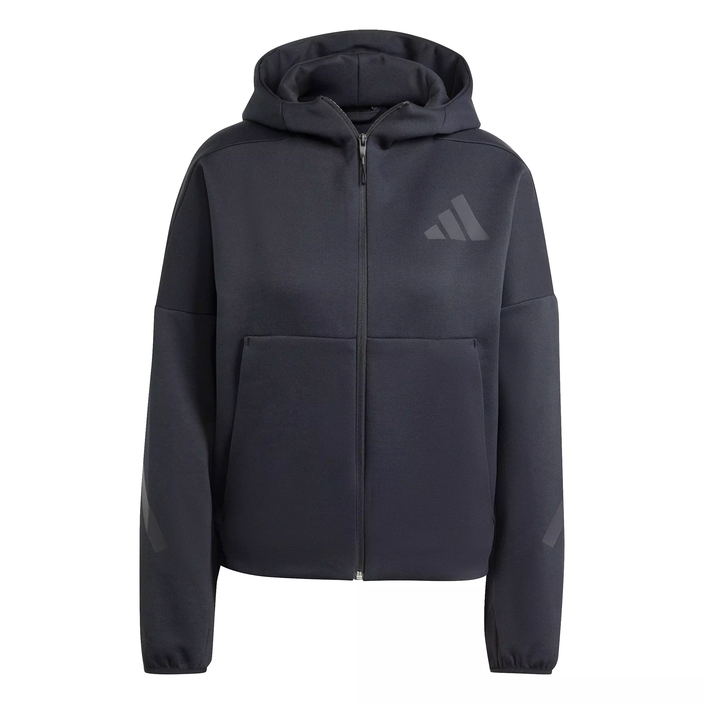 adidas Women's Z.N.E. Full-Zip Hooded Jacket - Black - BLACK