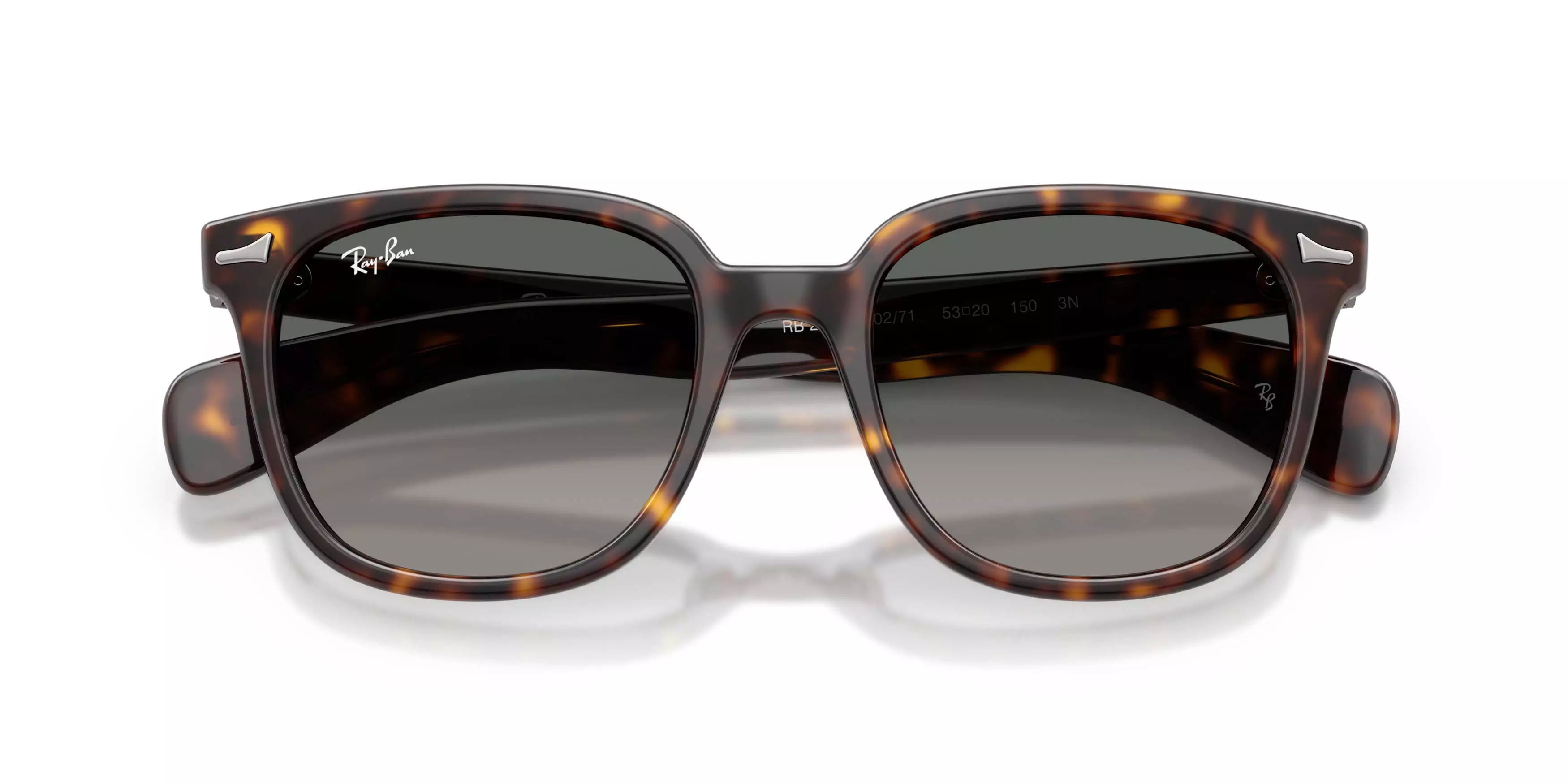 Ray-Ban Brunel II Light Grey Gradient Dark Grey Sunglasses - Havana - BROWN/GREY