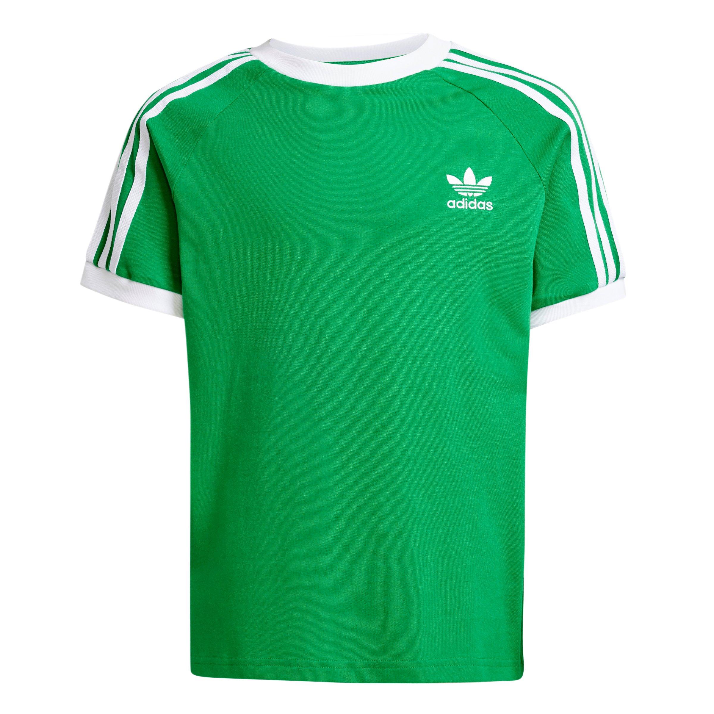 adidas Originals 3-Stripes Big Kids' Green T-Shirt