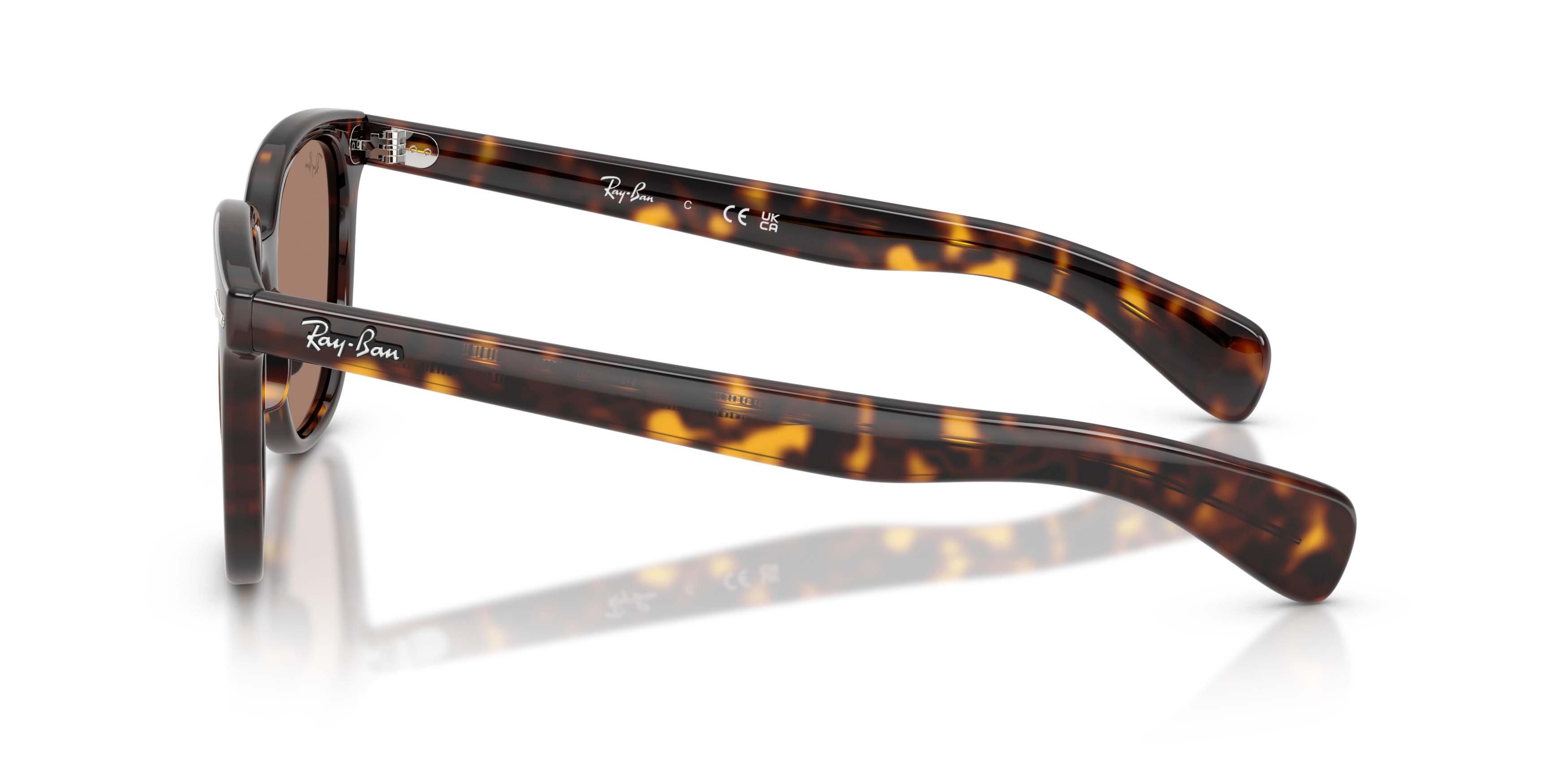 Ray-Ban Brunel II Light Violet Sunglasses - Havana - BROWN/PURPLE