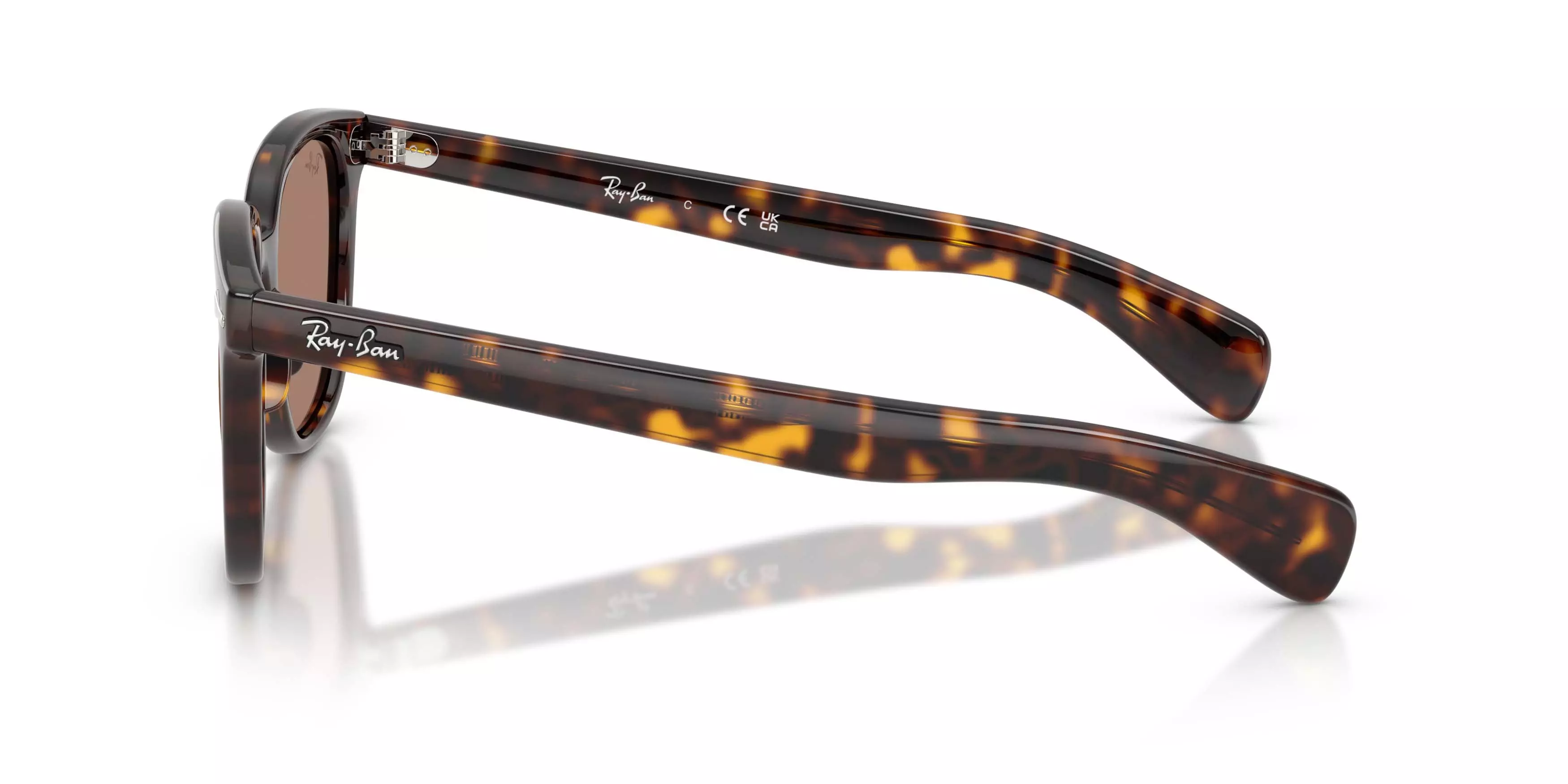 Ray-Ban Brunel II Light Violet Sunglasses - Havana - BROWN/PURPLE