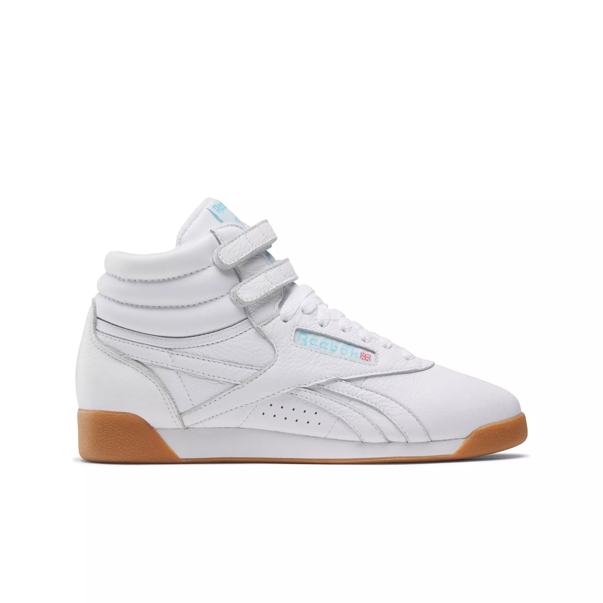 Reebok F/S Hi "Ftwr White/Blue/Gum" Women's Shoe - WHITE/BLUE/GUM