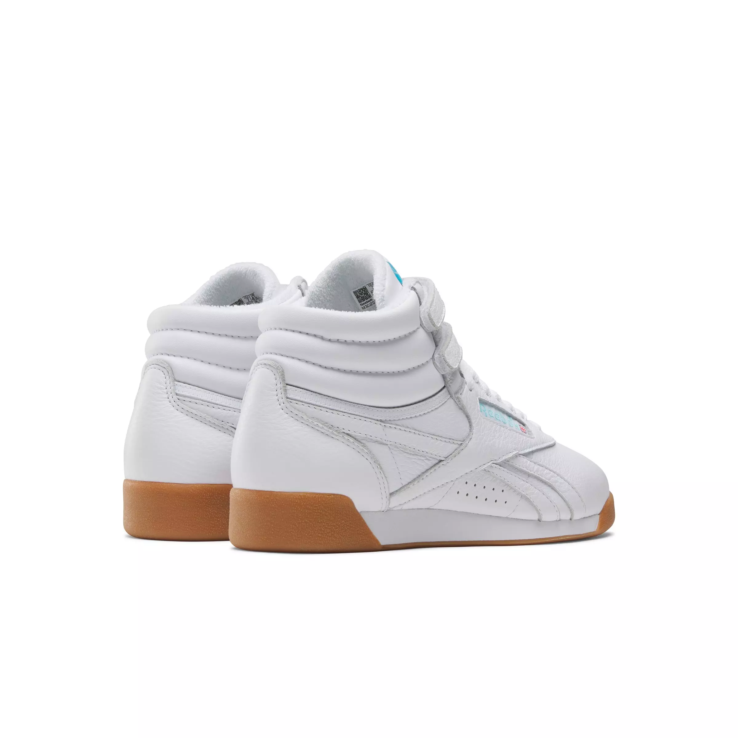 Reebok F/S Hi "Ftwr White/Blue/Gum" Women's Shoe - WHITE/BLUE/GUM