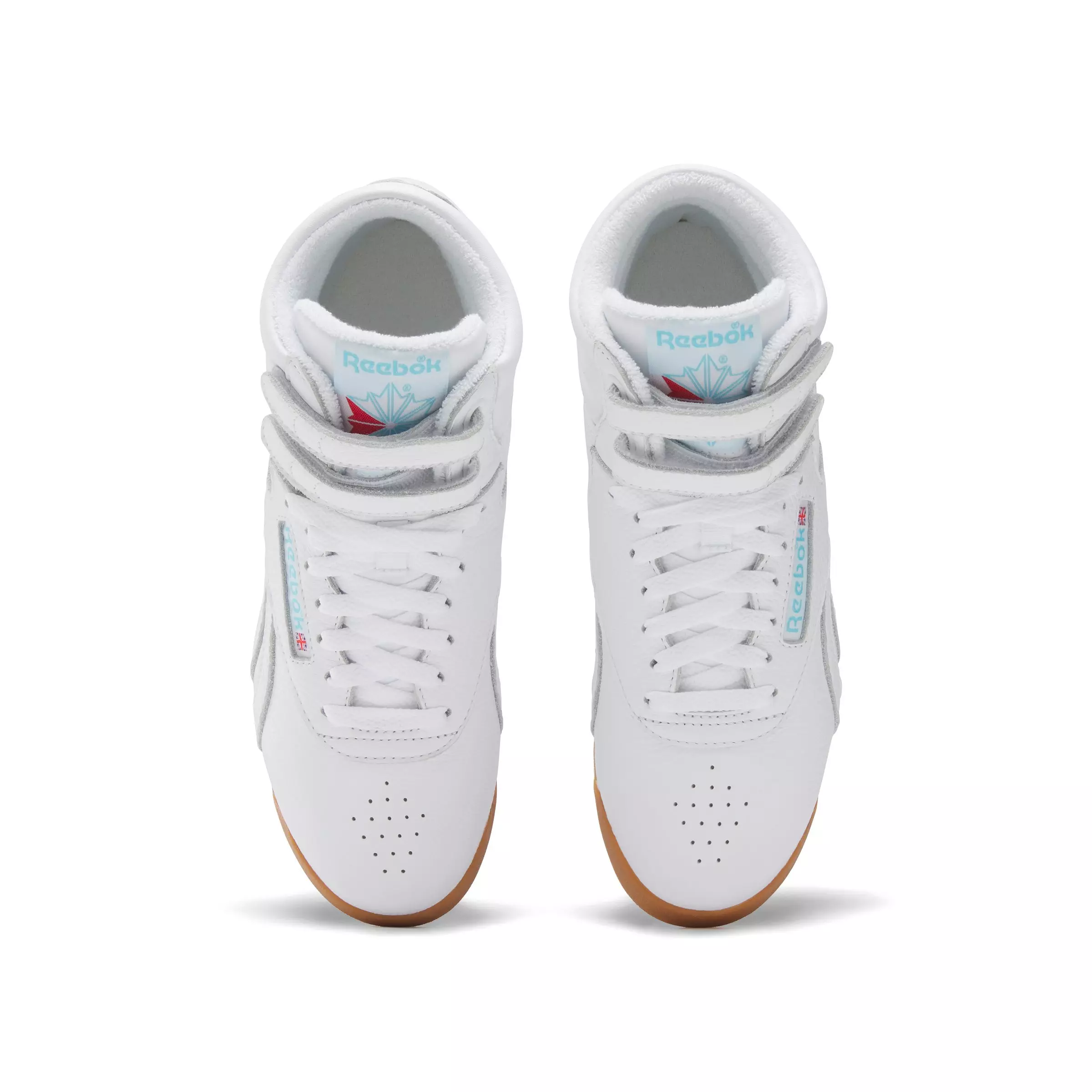 Reebok F/S Hi "Ftwr White/Blue/Gum" Women's Shoe - WHITE/BLUE/GUM