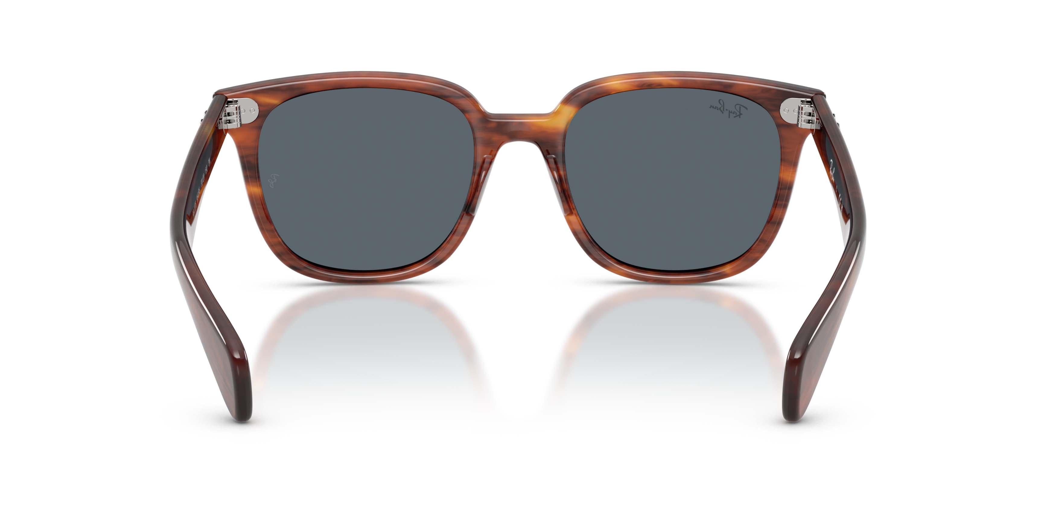 Ray-Ban Brunel II Blue Sunglasses - Striped Havana - BROWN/BLUE