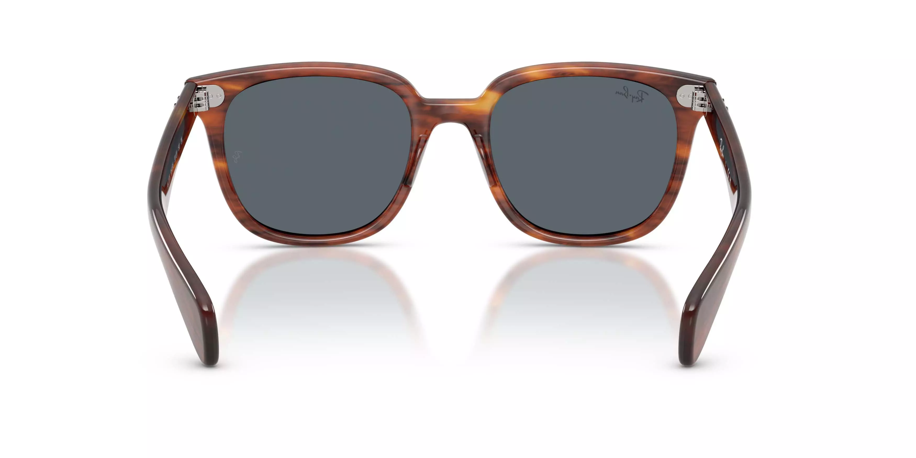 Ray-Ban Brunel II Blue Sunglasses - Striped Havana - BROWN/BLUE